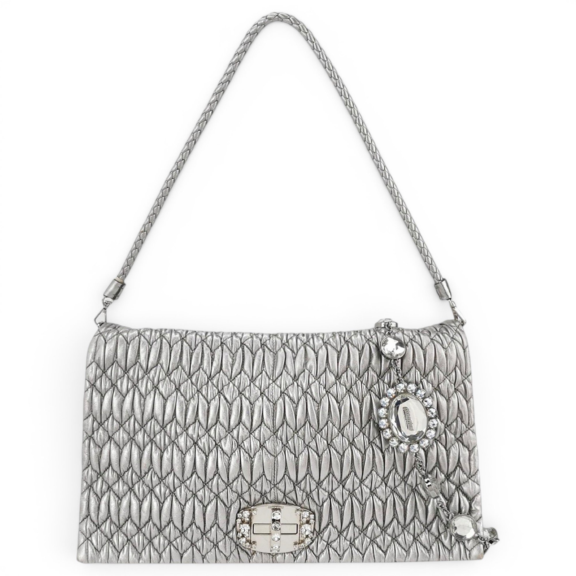 Matelassé leather handbag