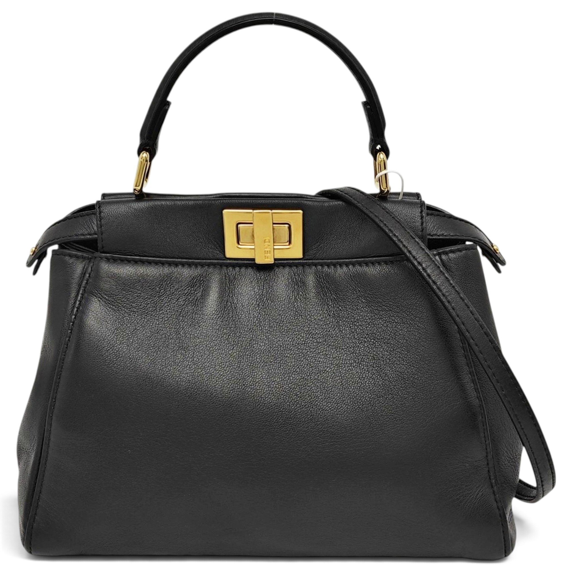 Peekaboo leather handbag