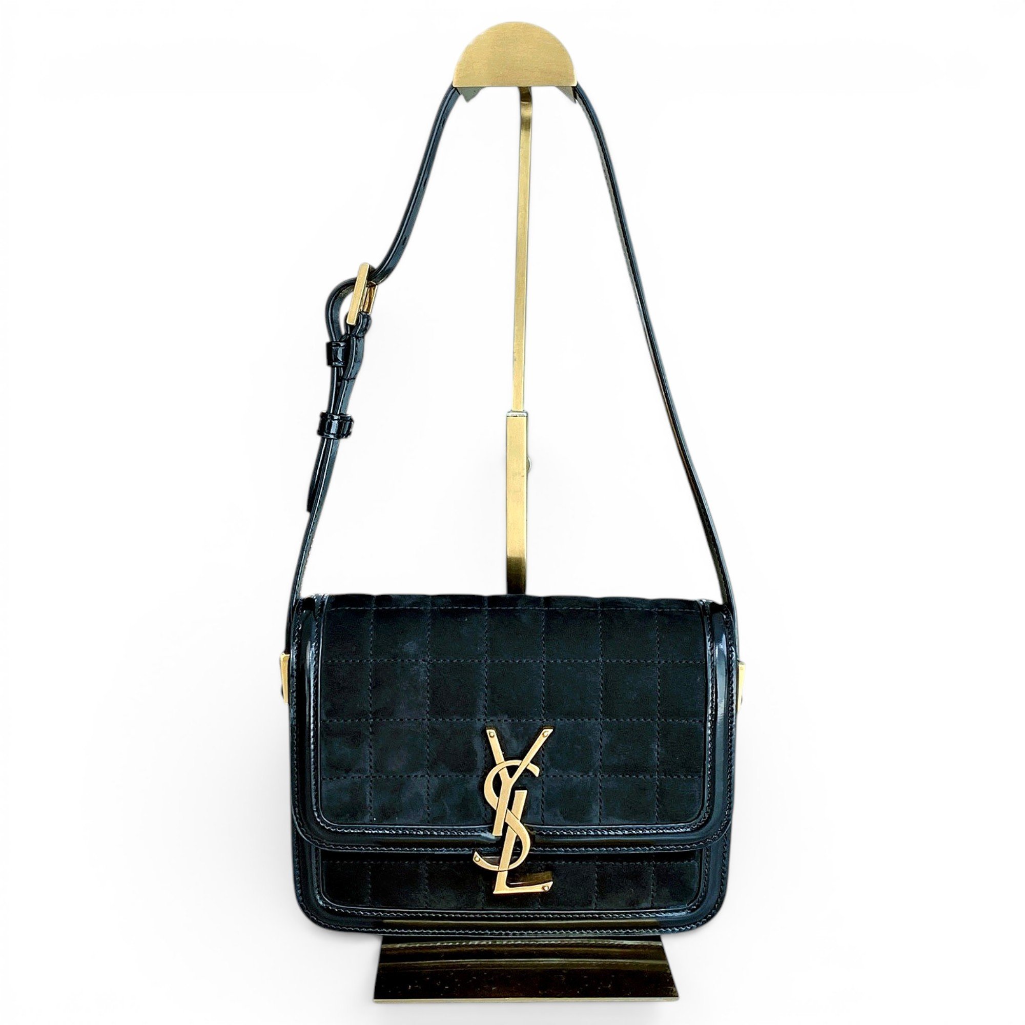 Solférino leather handbag