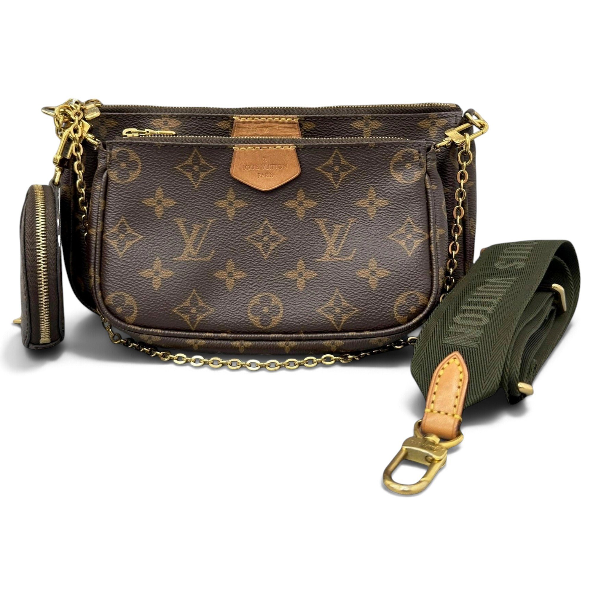 Maxi Multi Pochette Accessoires leather handbag