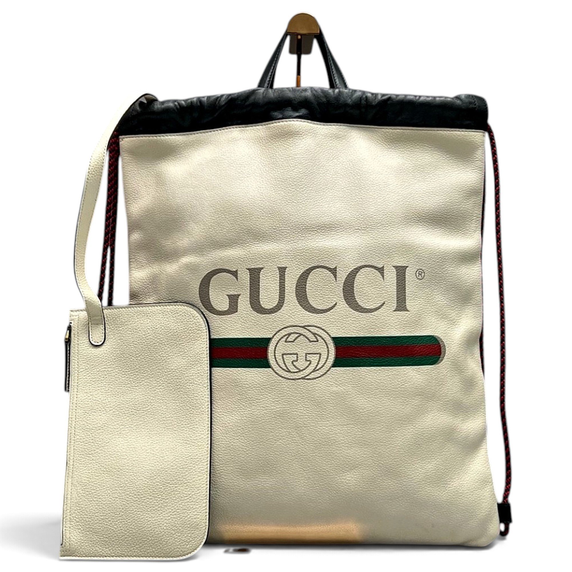 Leather backpack