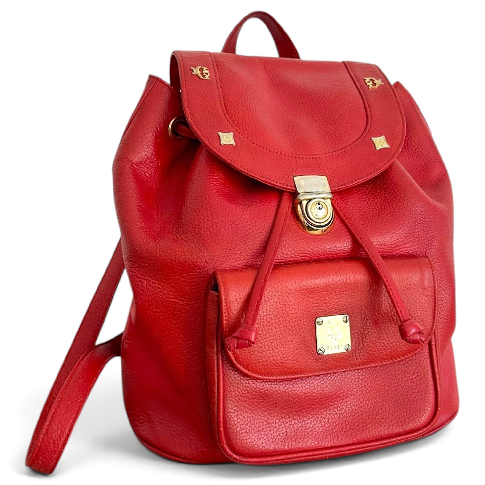Leather backpack