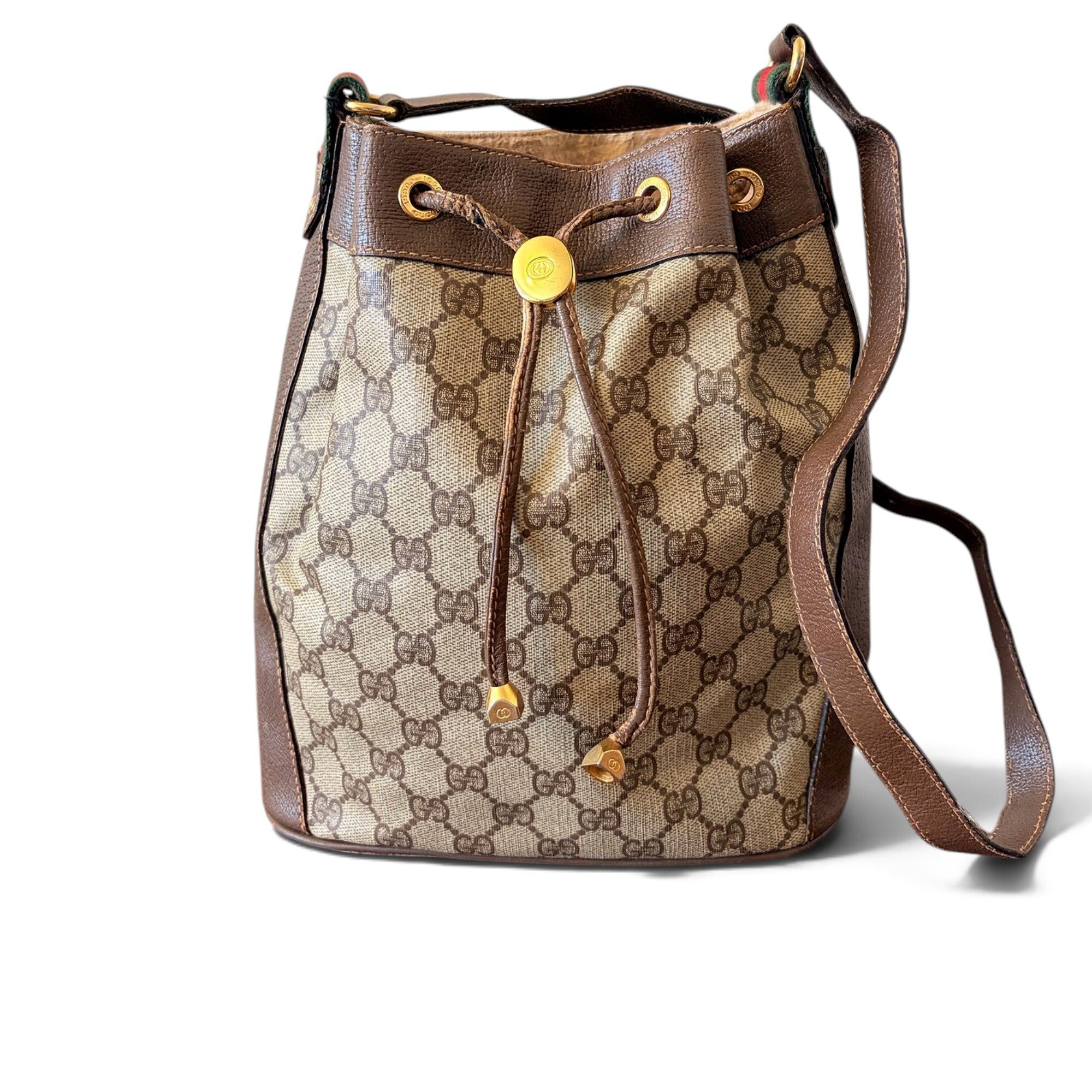 Ophidia Bucket leather bag