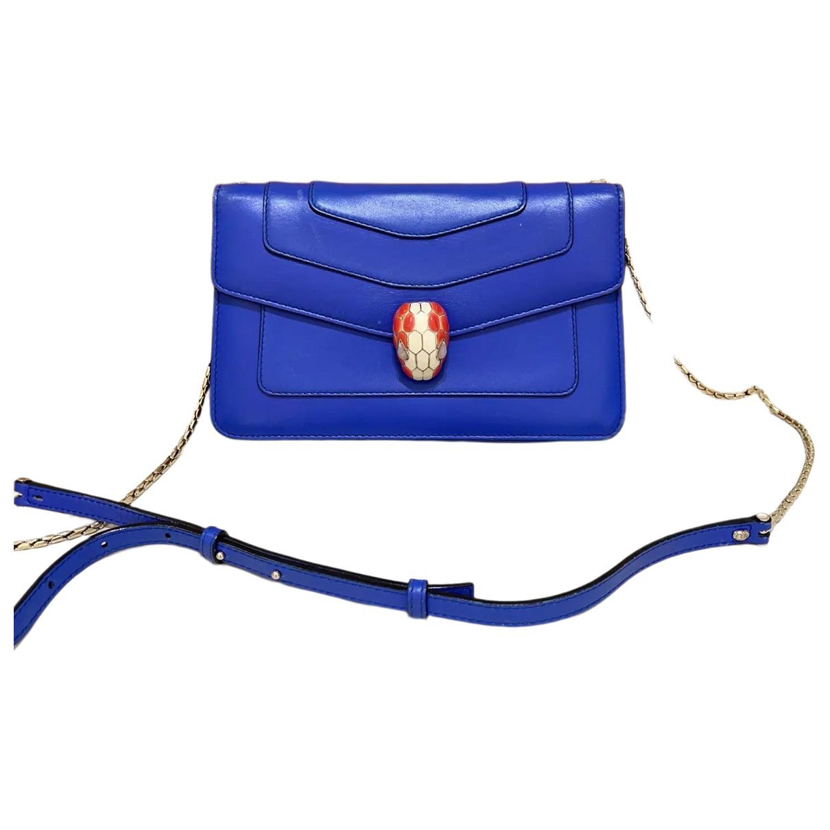 Serpenti leather handbag