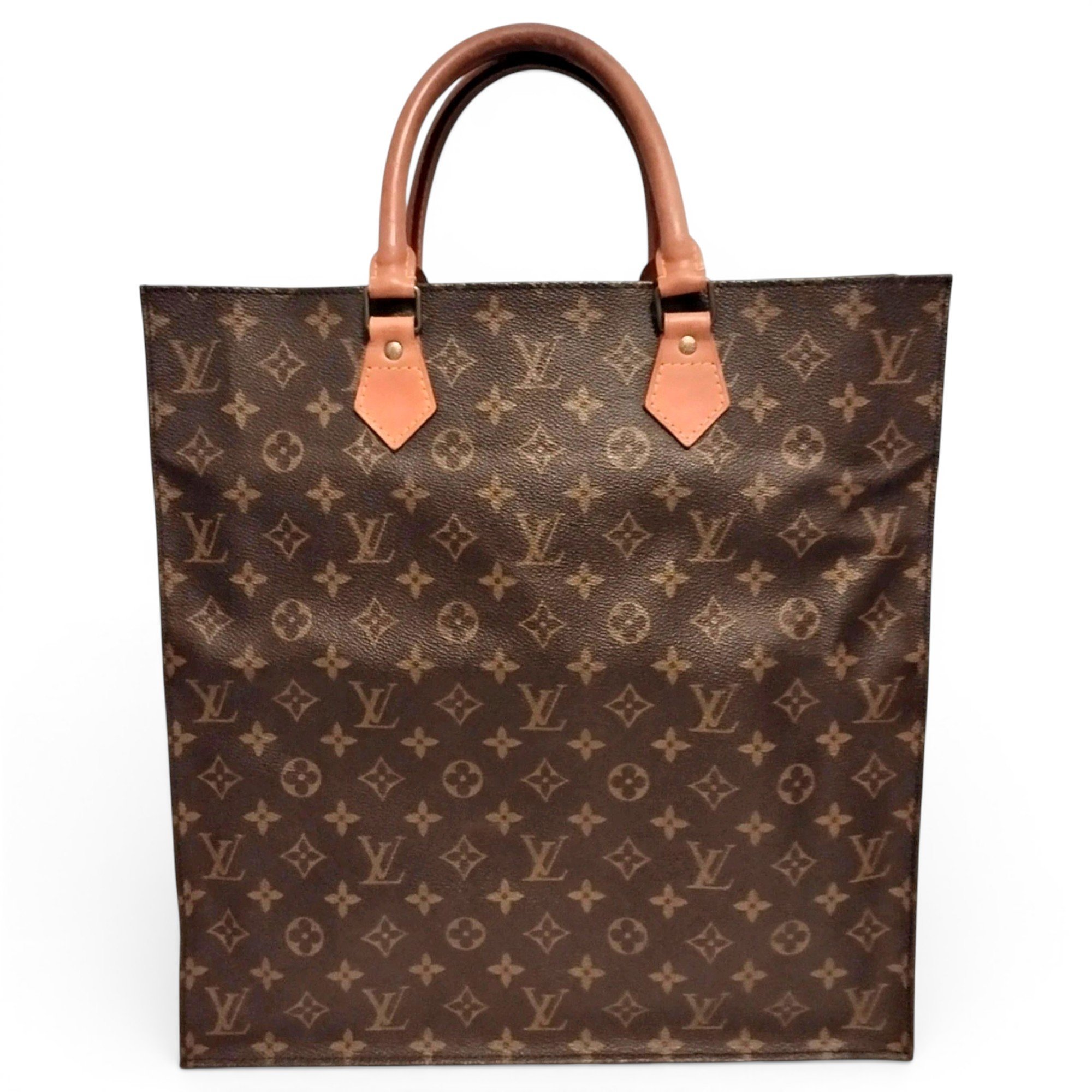 Plat leather tote