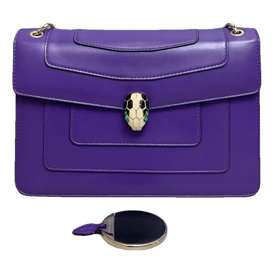 Serpenti leather handbag