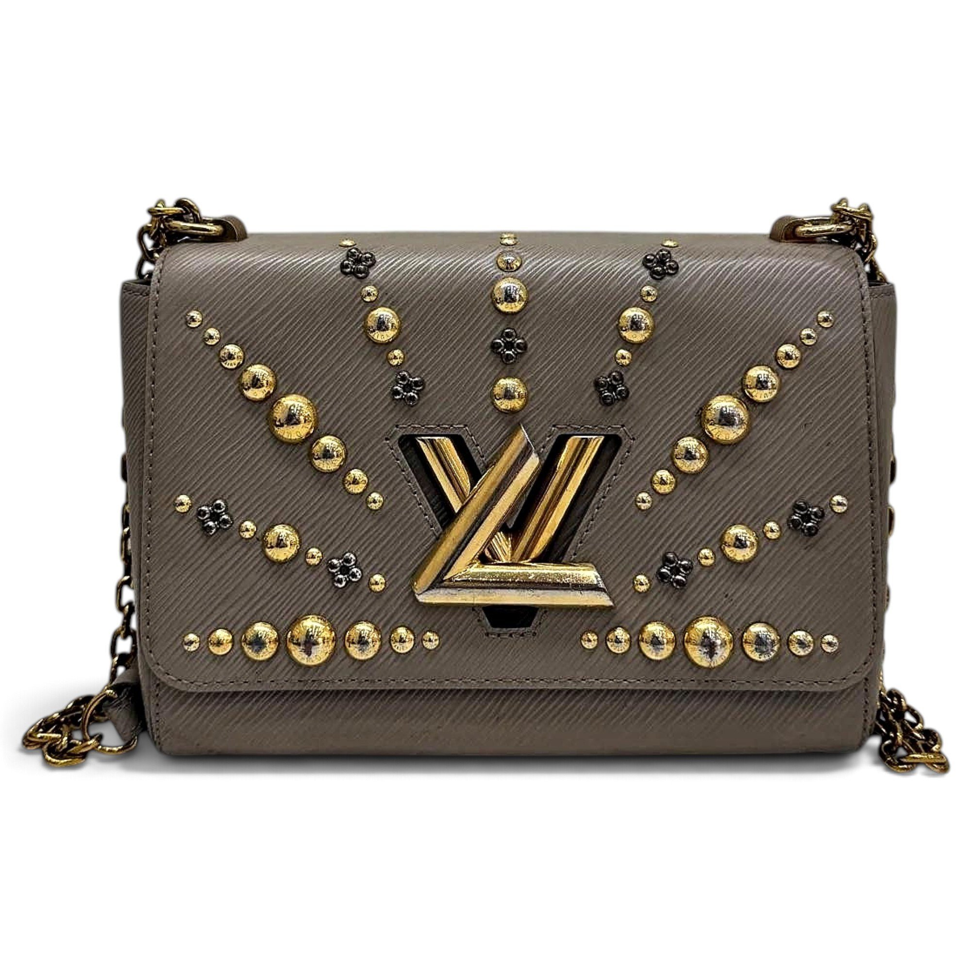 Twist leather handbag