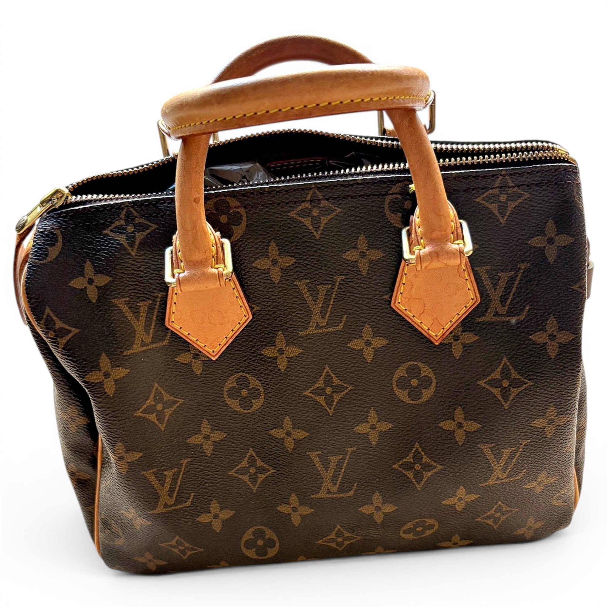 Speedy leather handbag