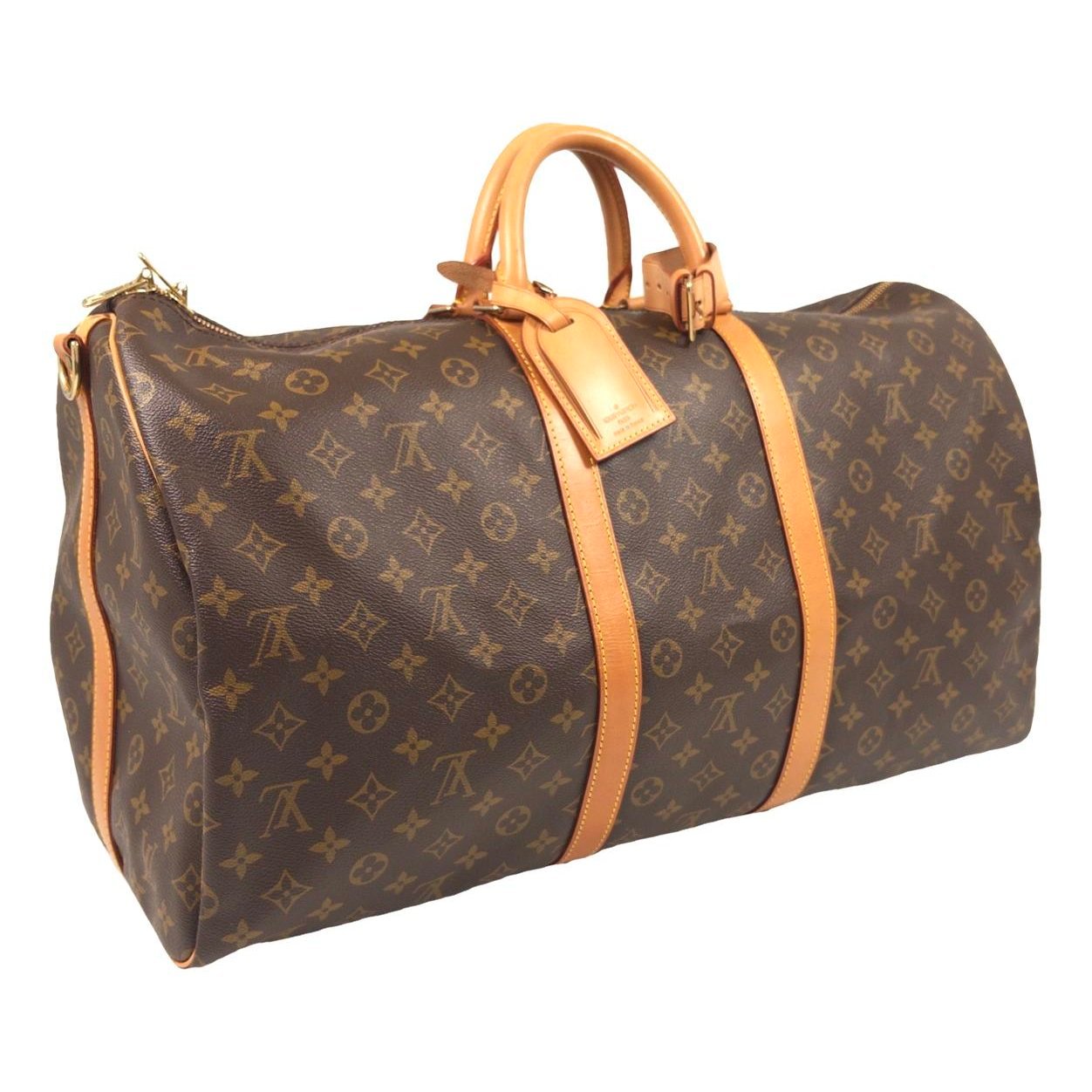 Keepall leather travel bag