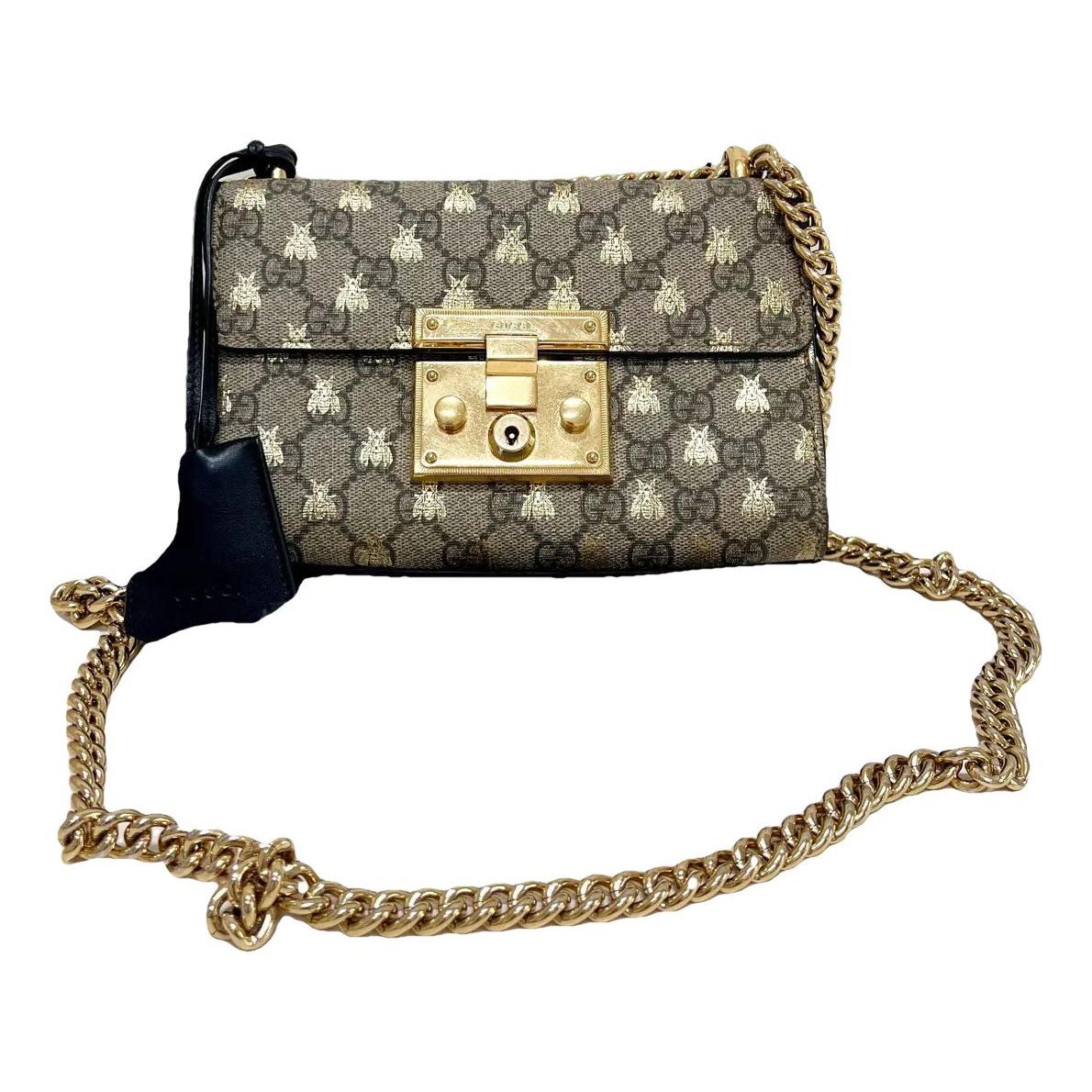 Padlock vinyl handbag