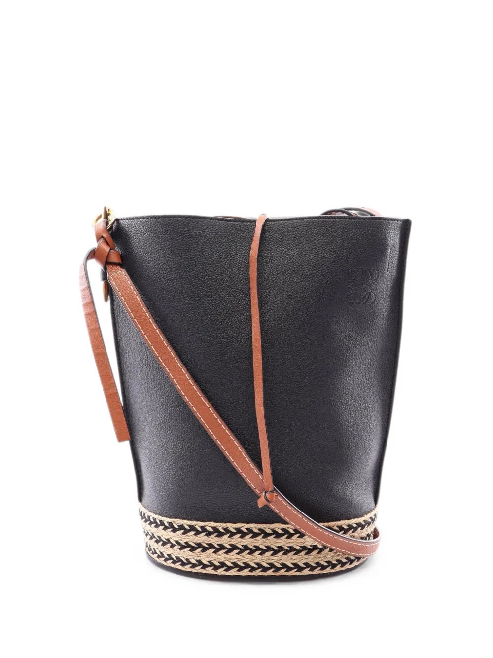 2010s Gate raffia bucket bag
