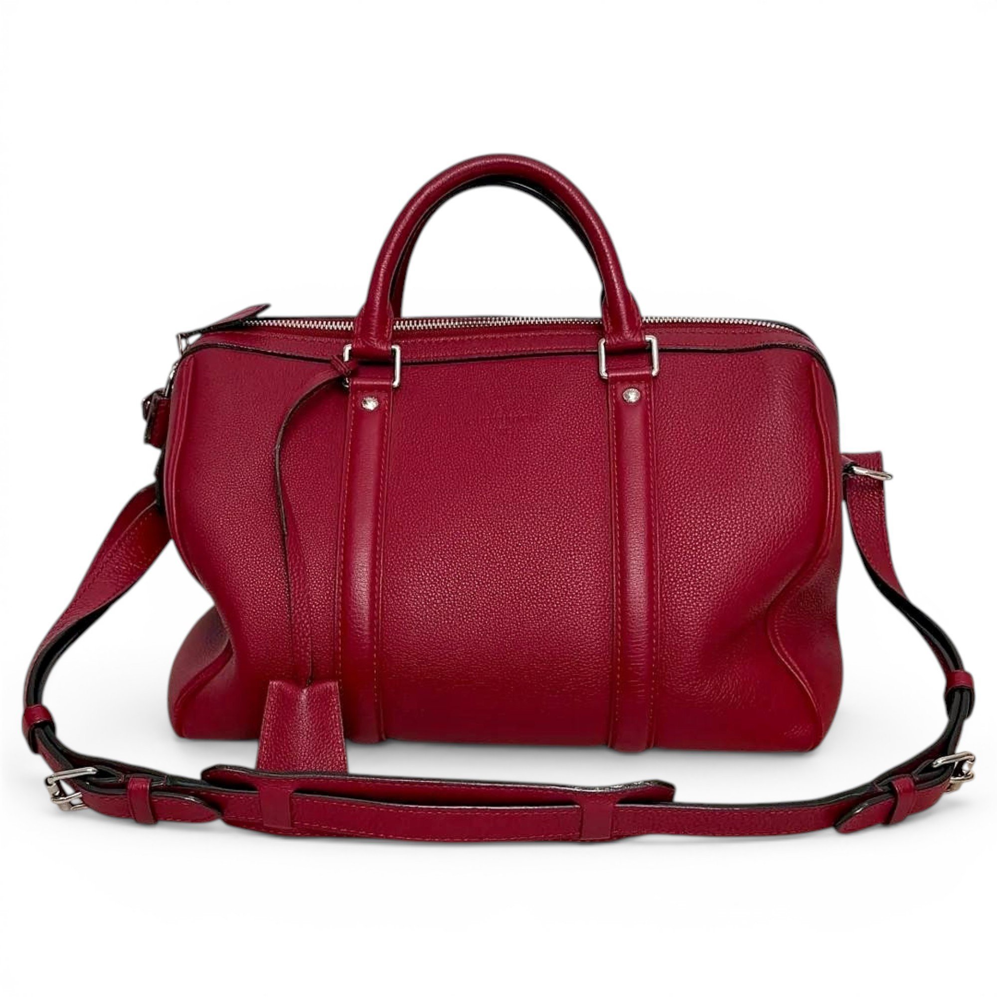 Leather bowling bag