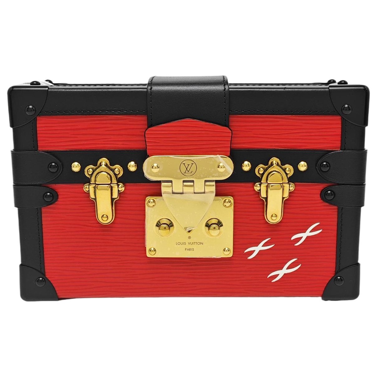 Petite Malle leather crossbody bag