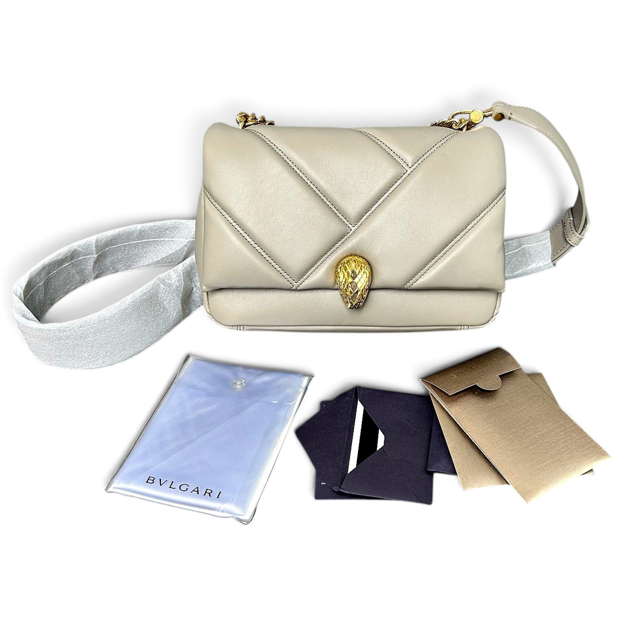 Bvlgari Serpenti leather handbag