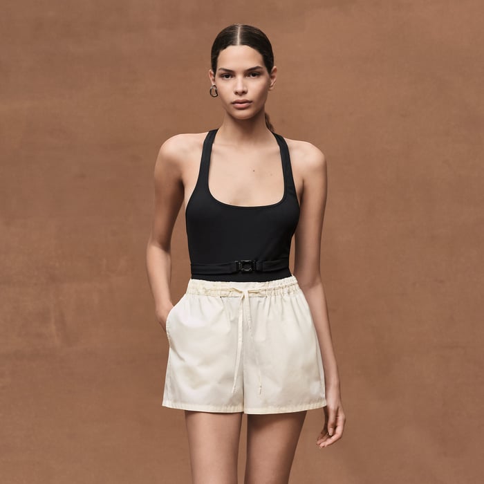 Blanc Cassé Embroidered Shorts