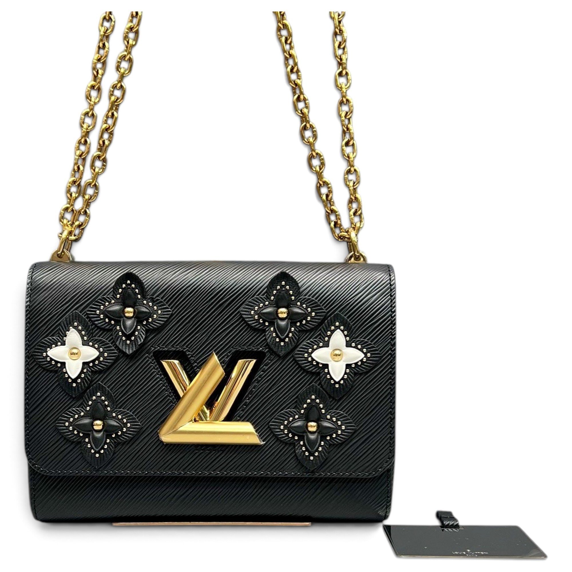 Twist leather handbag