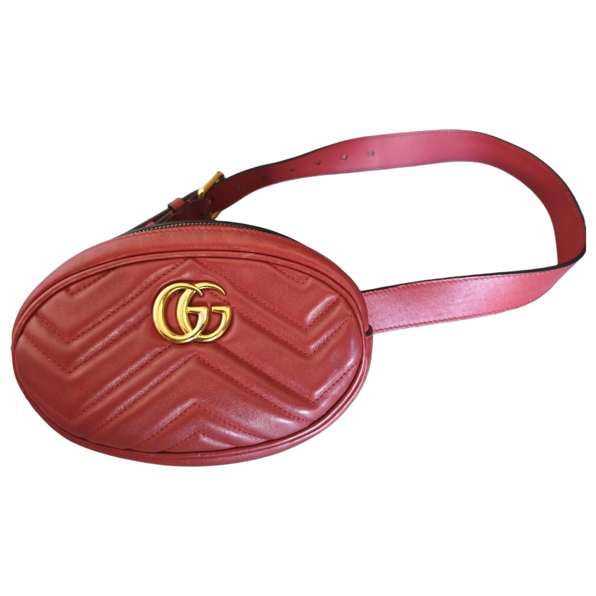 GG Marmont Round leather crossbody bag