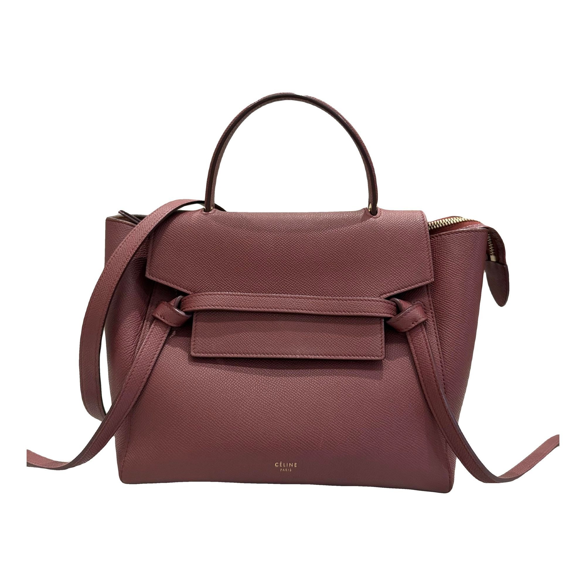 Belt leather handbag