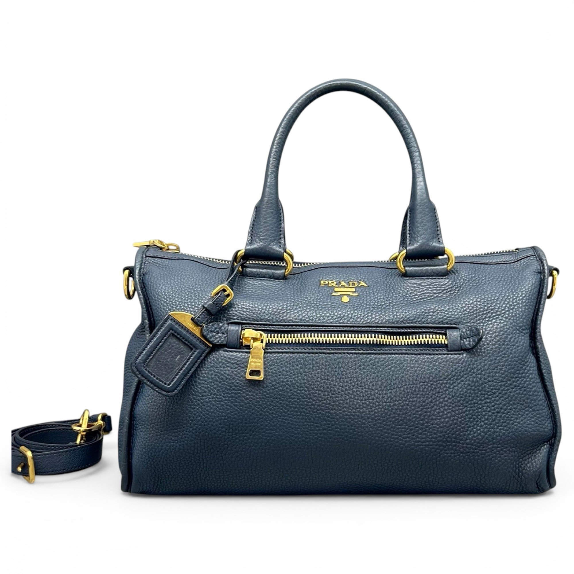 Leather bowling bag