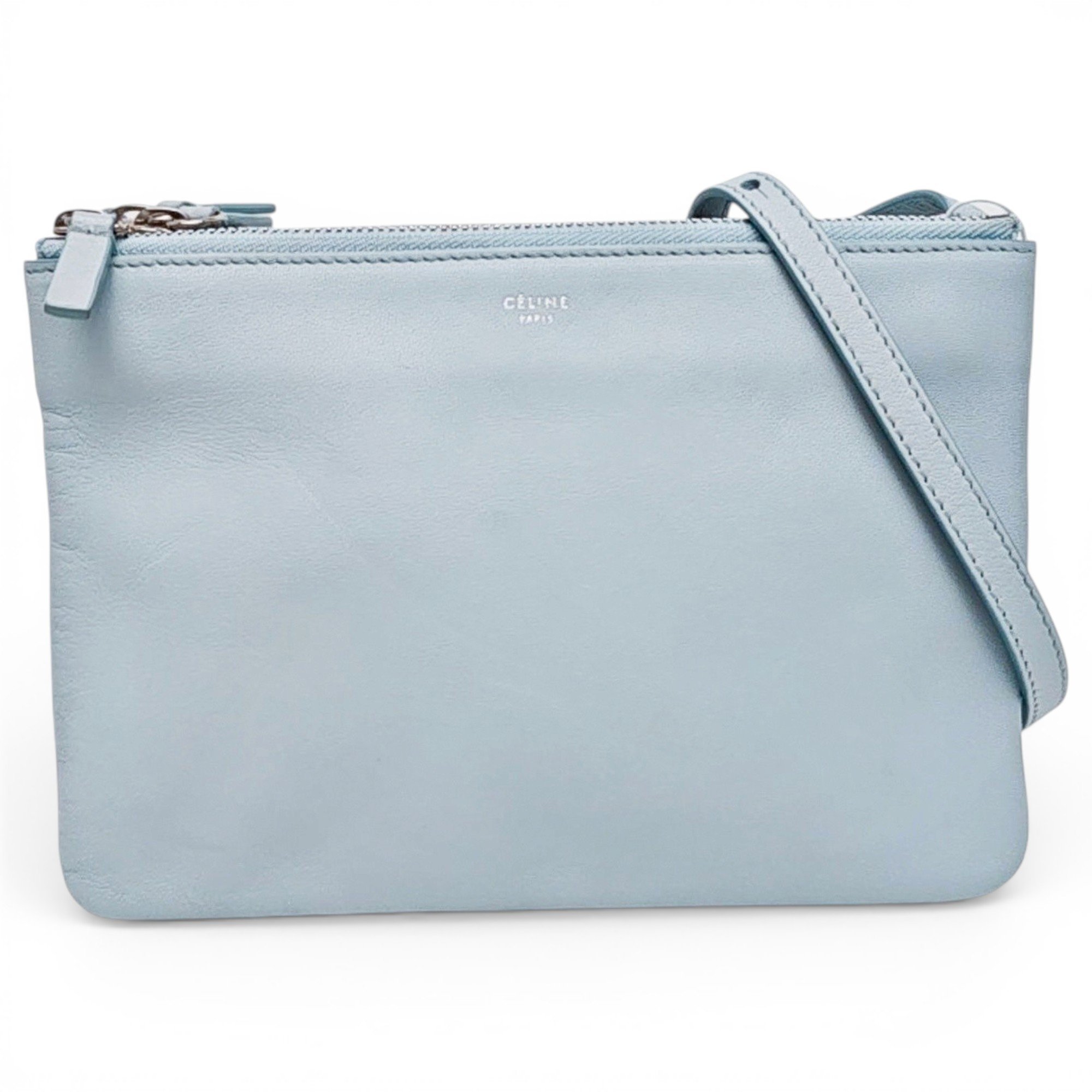 Celine Trio leather handbag