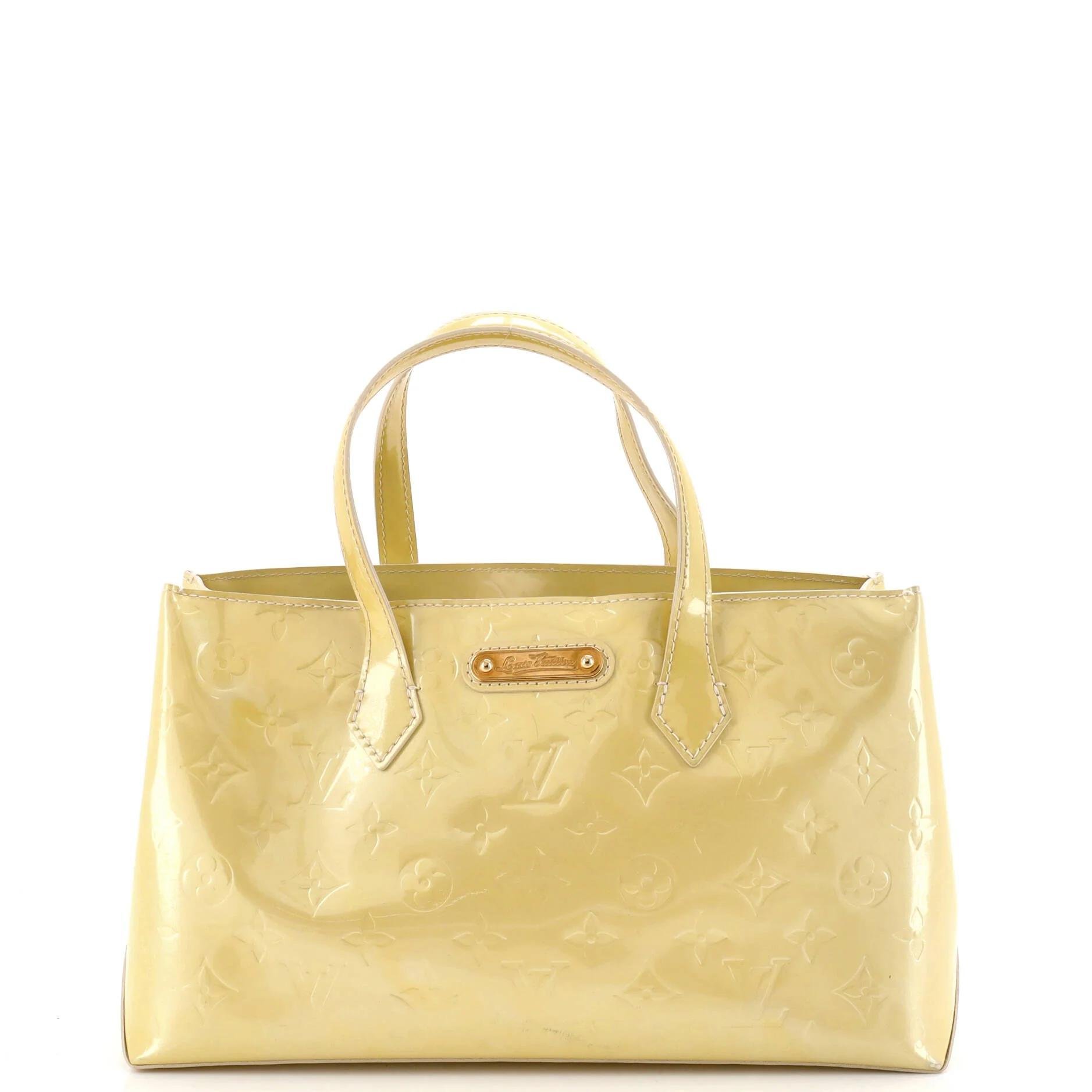 Patent leather tote
