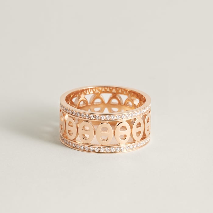 Sans Coloris Chaine d'Ancre Divine Ring, Small Model