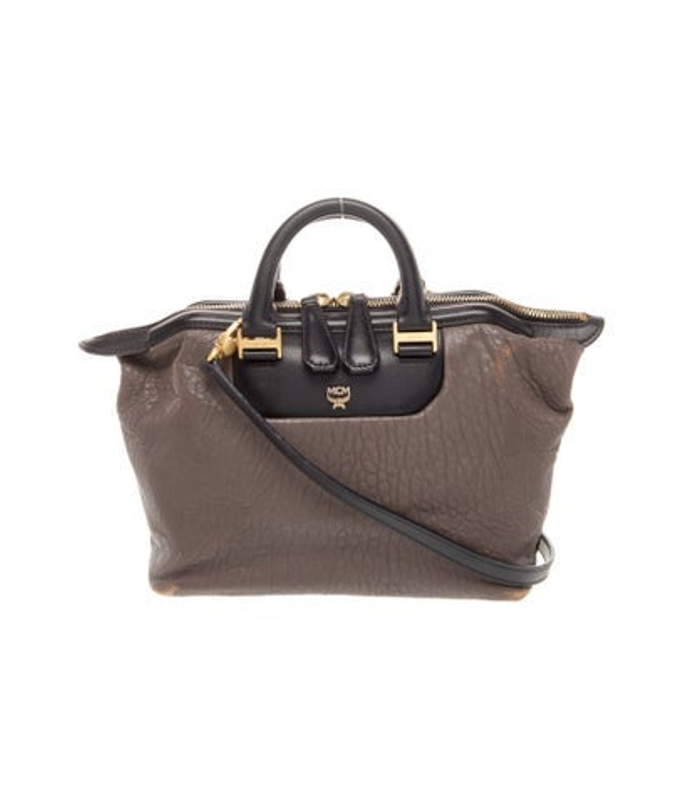 MCM Leather Top Handle Bag