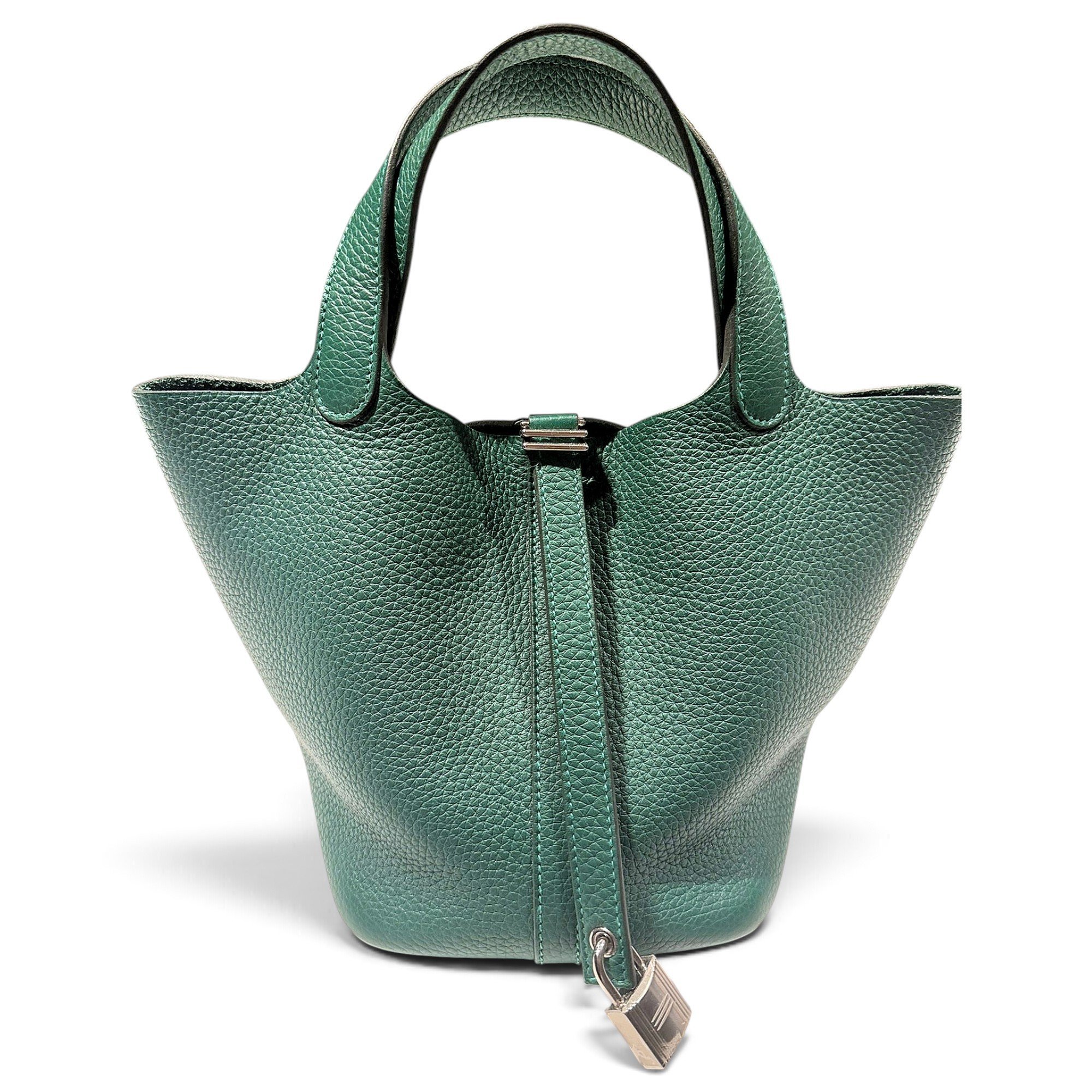 Picotin leather tote
