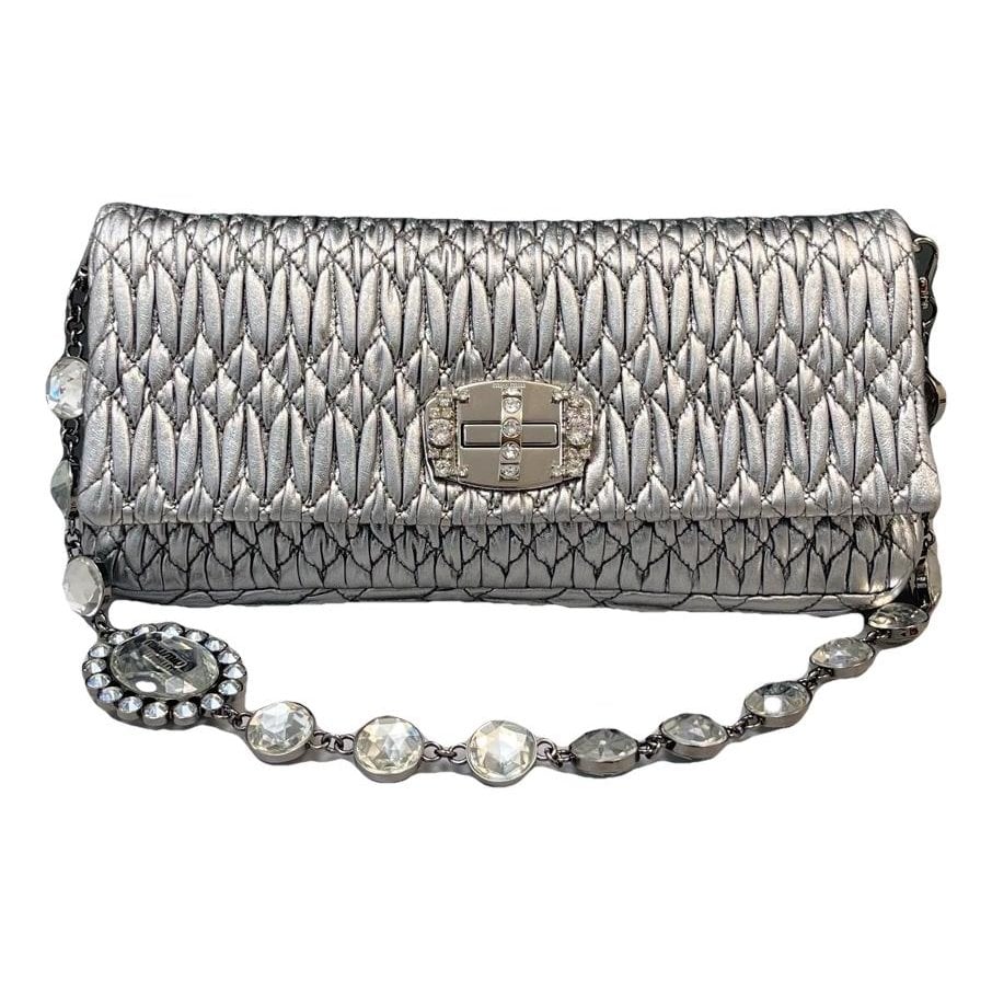 Miu delice leather handbag