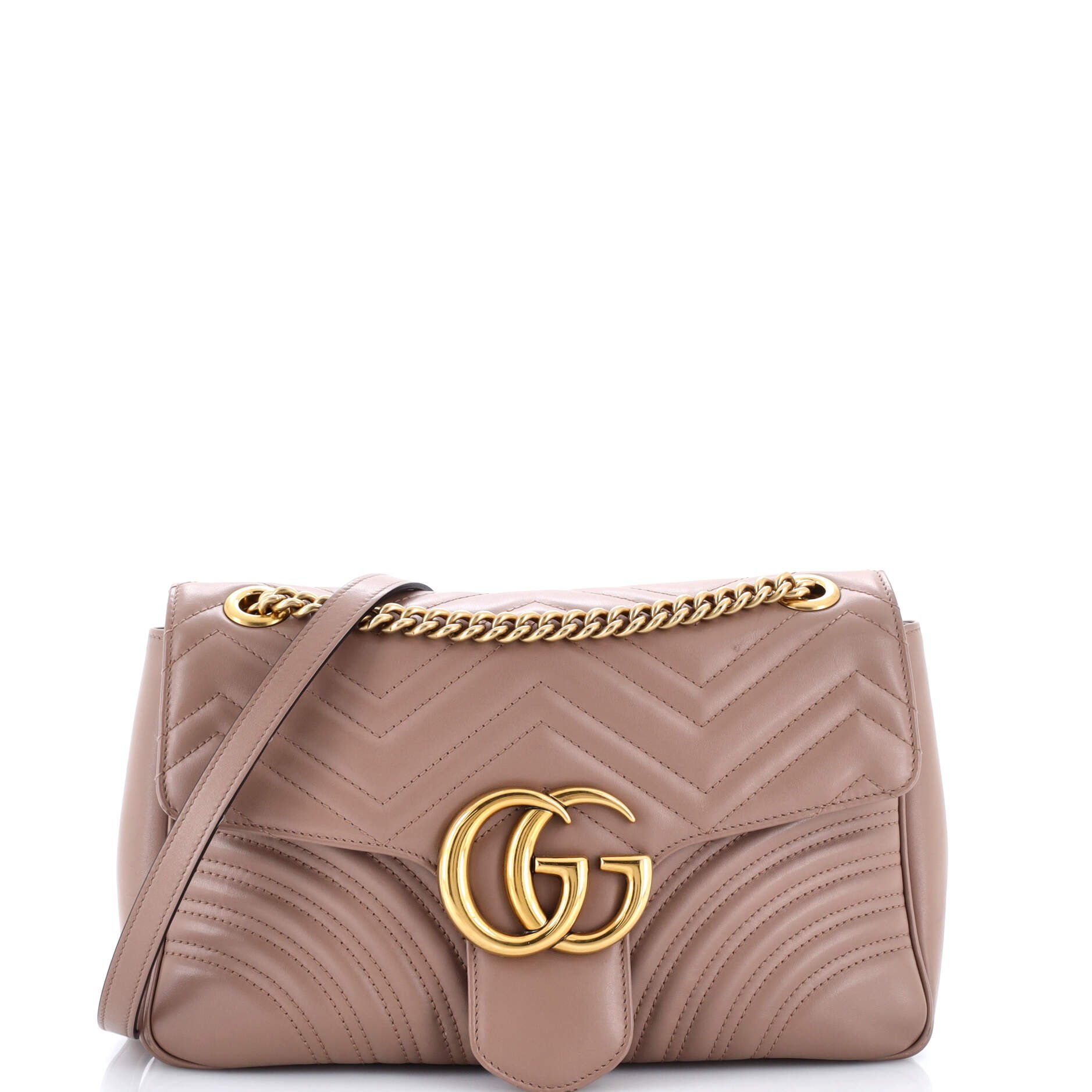 GG Marmont Flap Bag Matelasse Leather Medium