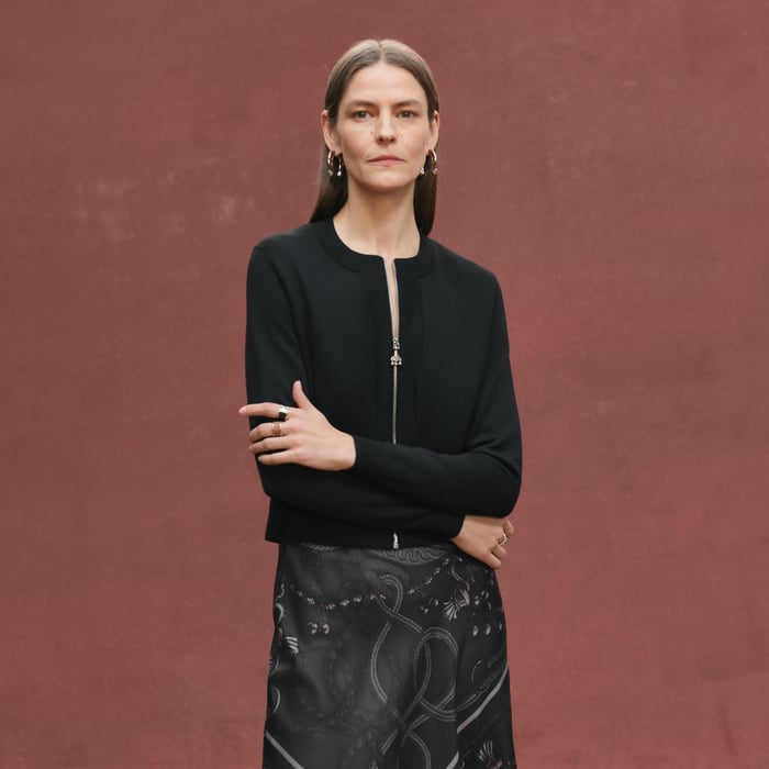 Noir "Palefroi Remix" Zipped Light Short Cardigan
