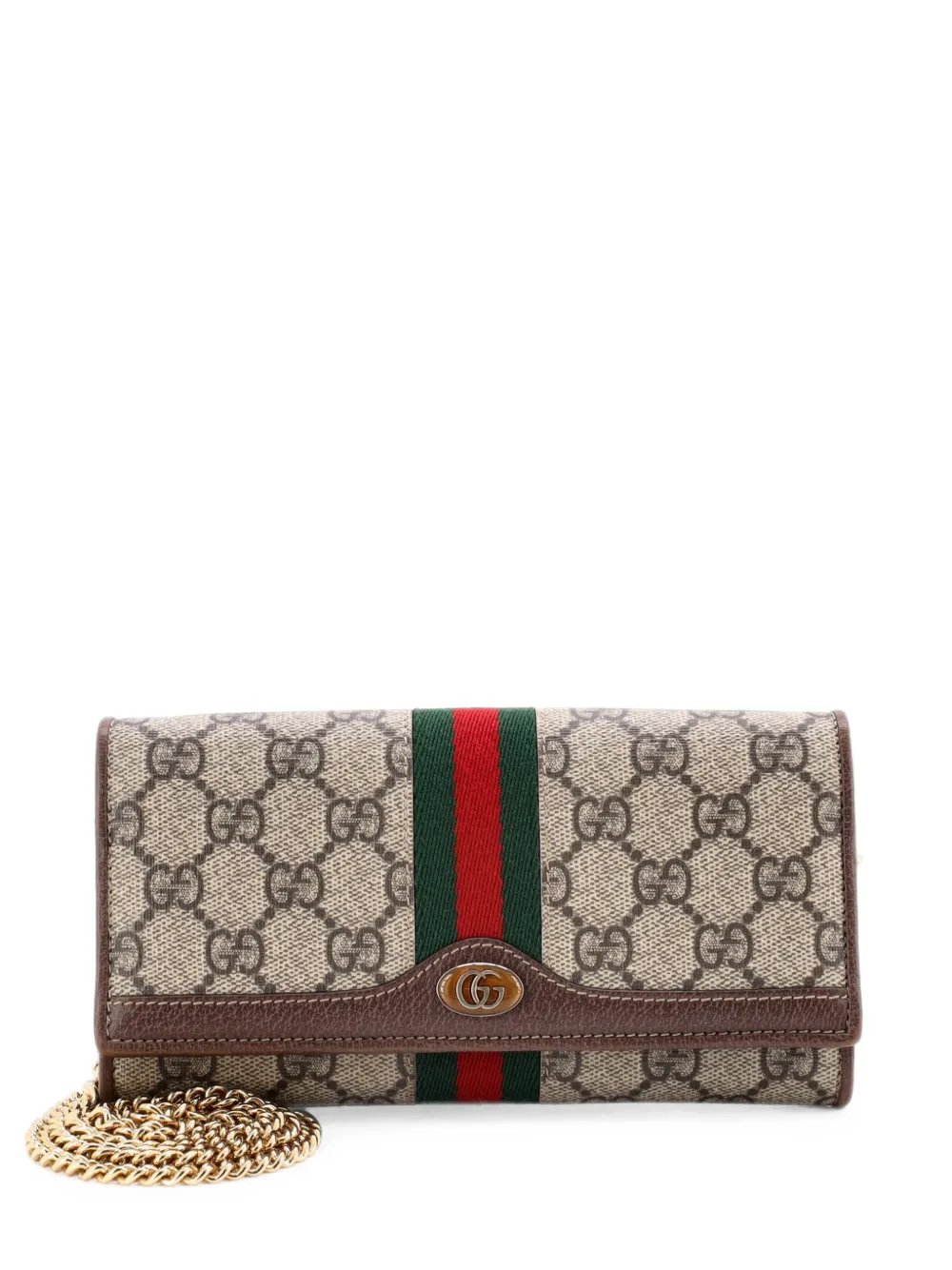 Ophidia Chain Wallet GG Coated Canvas crossbody bag