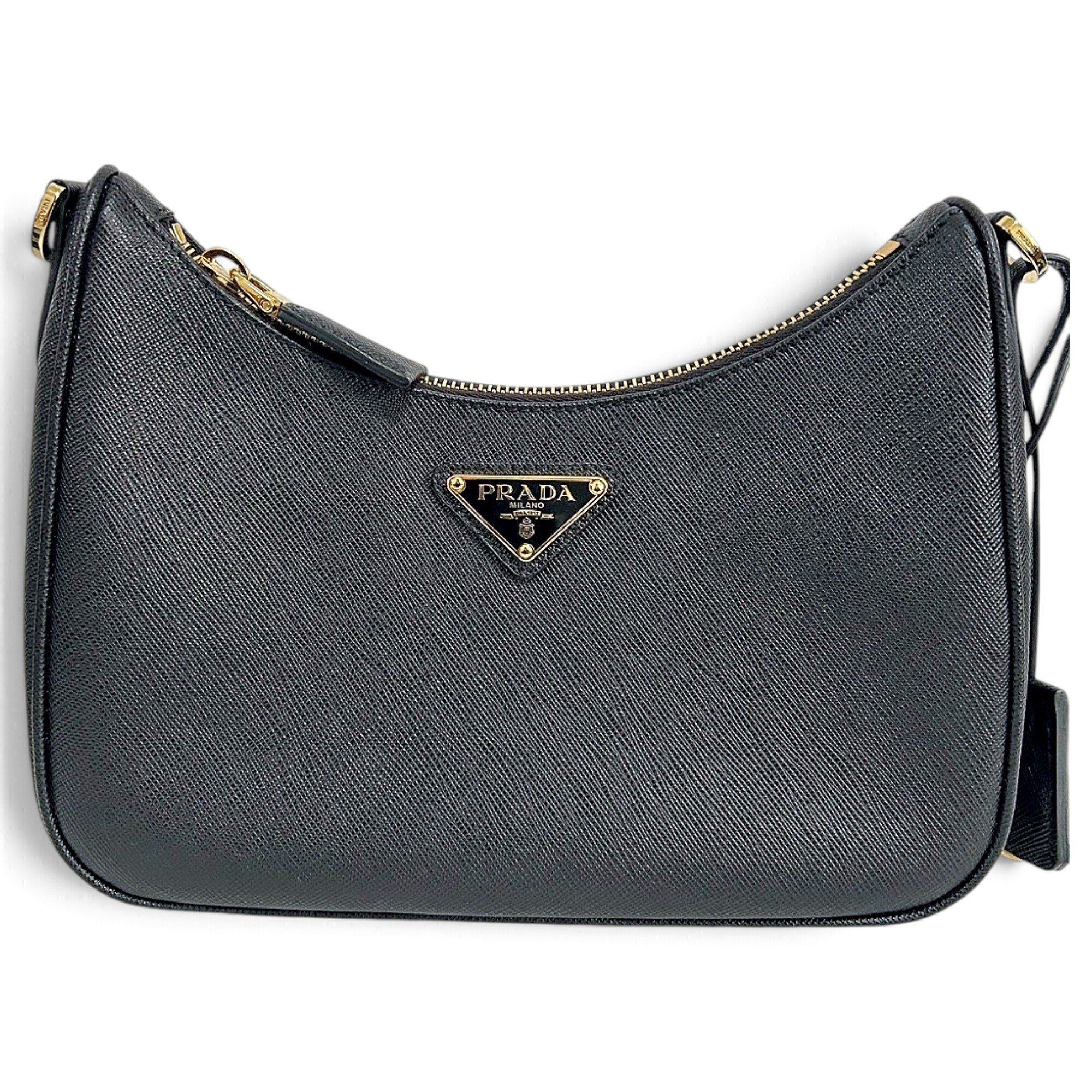 Re-edition leather handbag