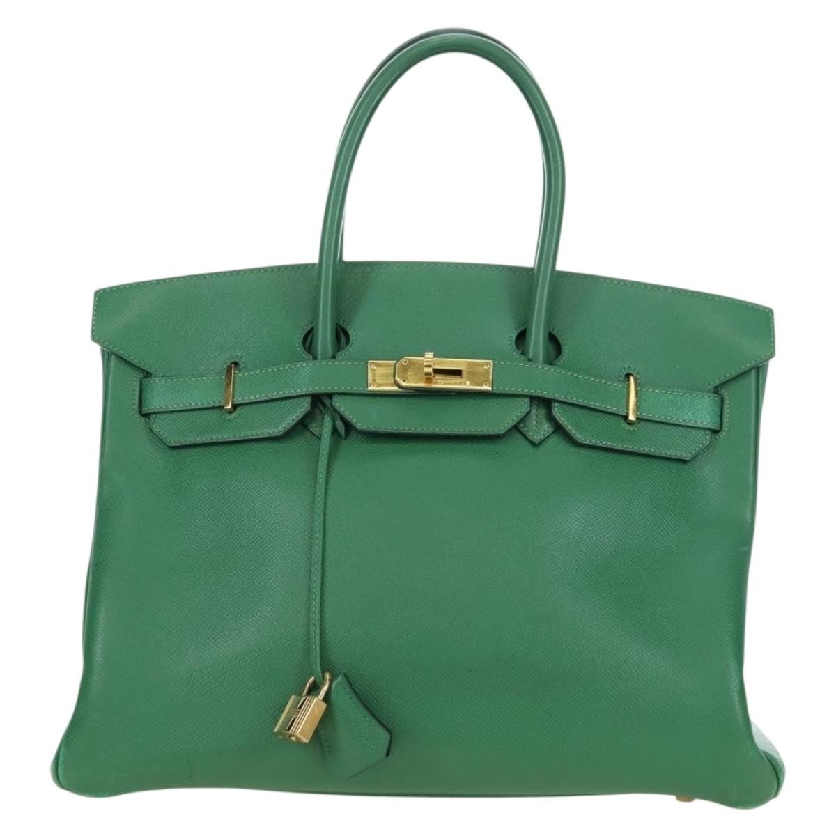 Birkin Shadow leather handbag