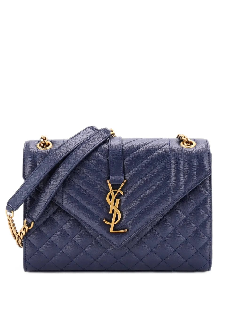 Classic Monogram Envelope Satchel Mixed Matelasse Leather Medium shoulder bag