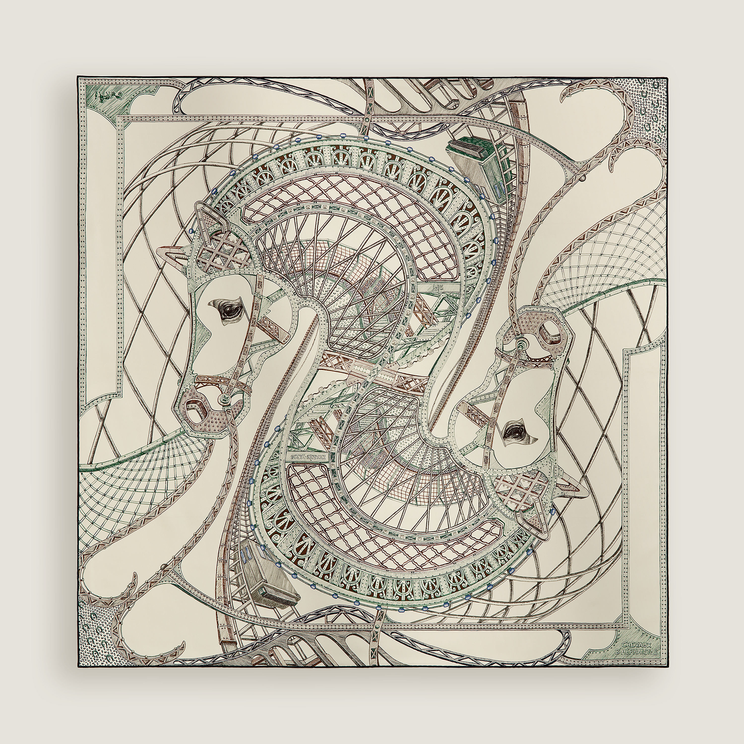 Chevaux d'Hephaistos scarf 90