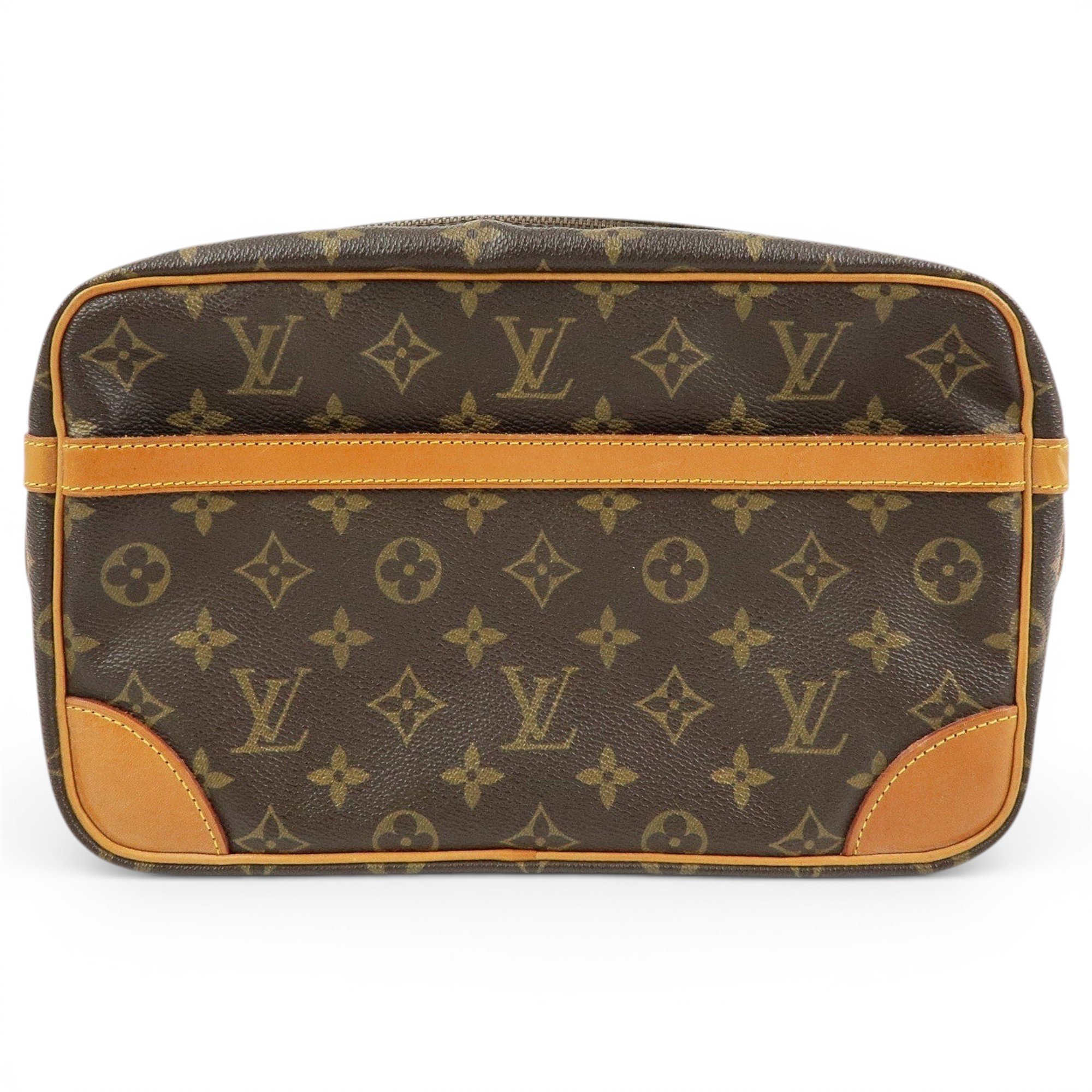 Leather clutch bag