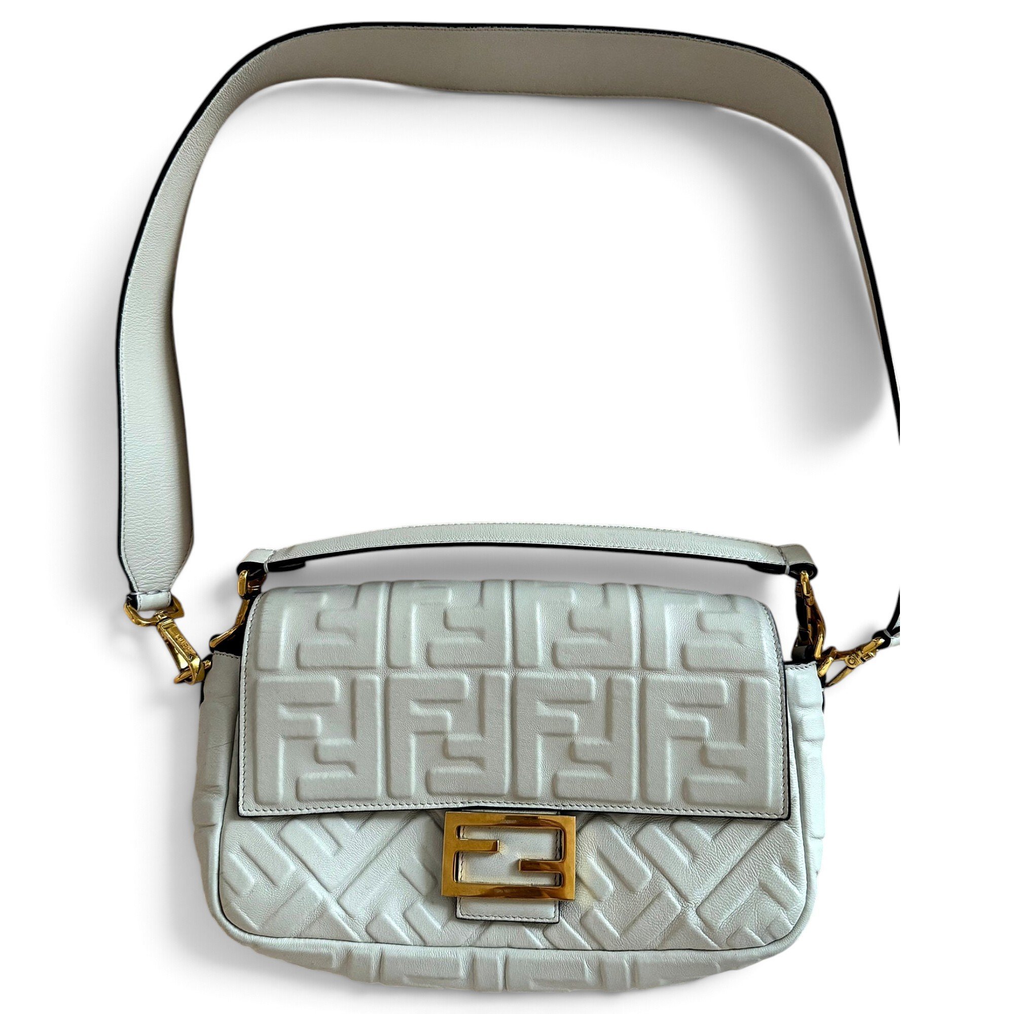 Baguette leather handbag