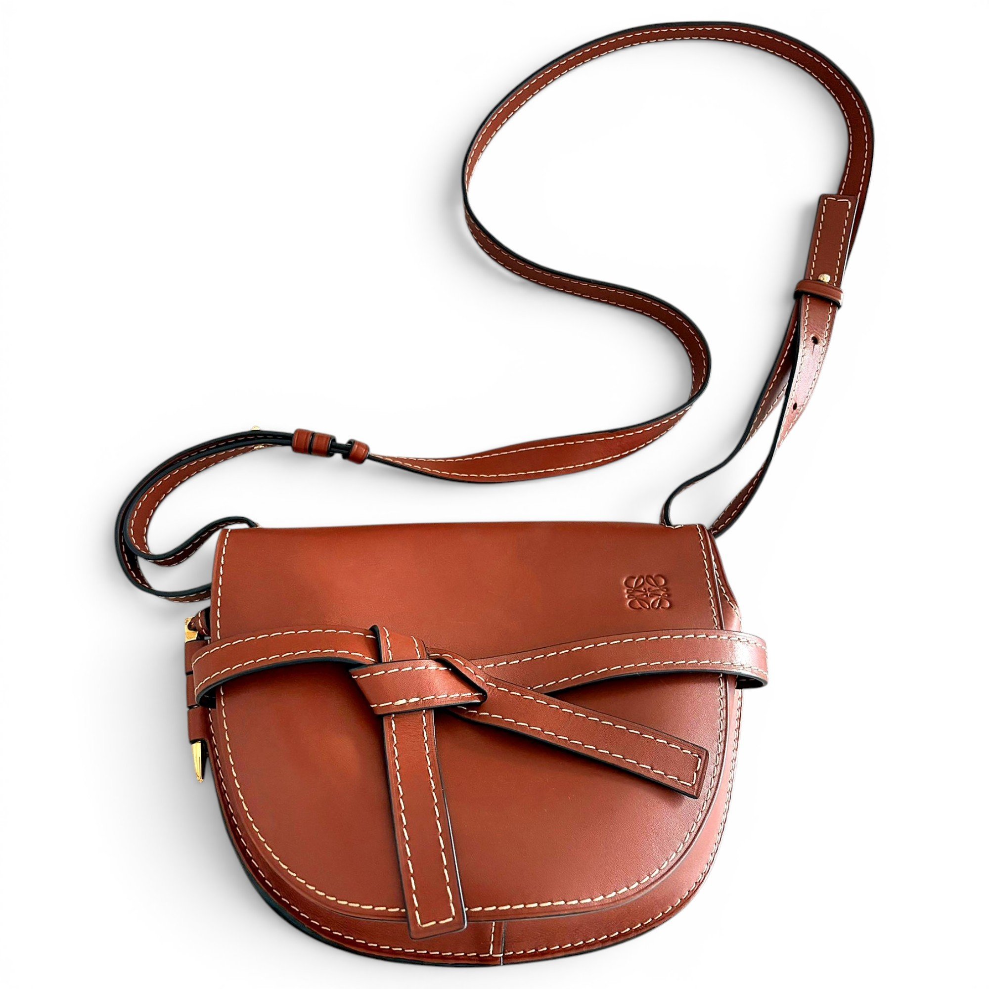 Gate leather crossbody bag