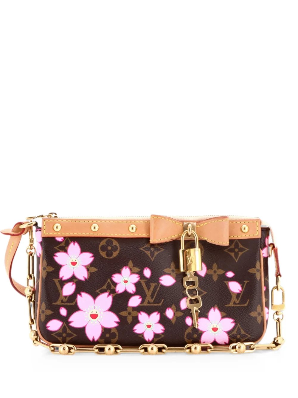 x Takashi Murakami Pochette Accessoires NM Limited Edition Cherry Blossom Monogram shoulder bag