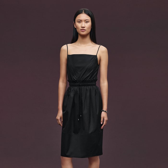 Noir "Mosaique" Pouch Dress