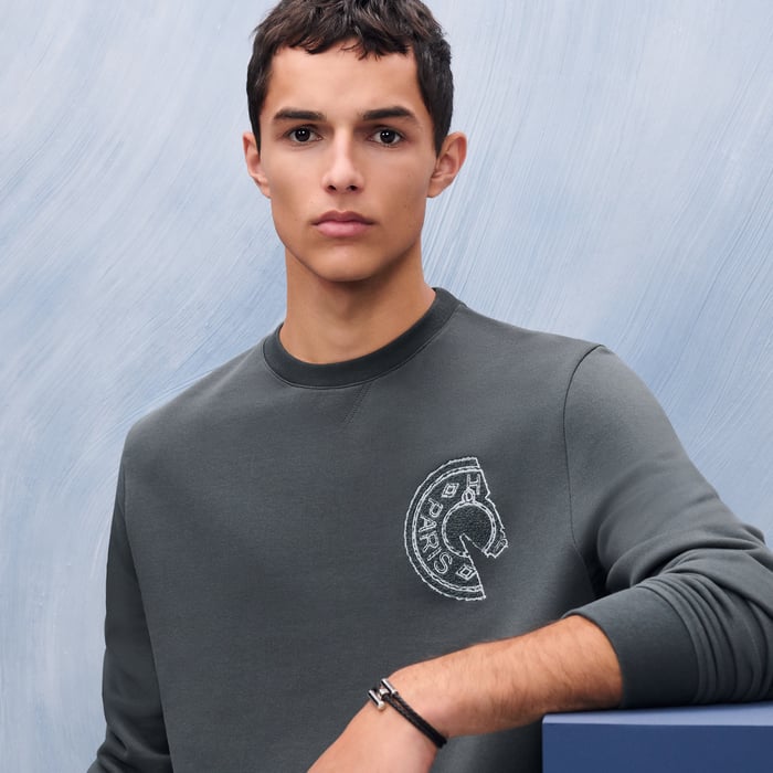 Orage Crewneck Sweater With Clou De Selle Detail