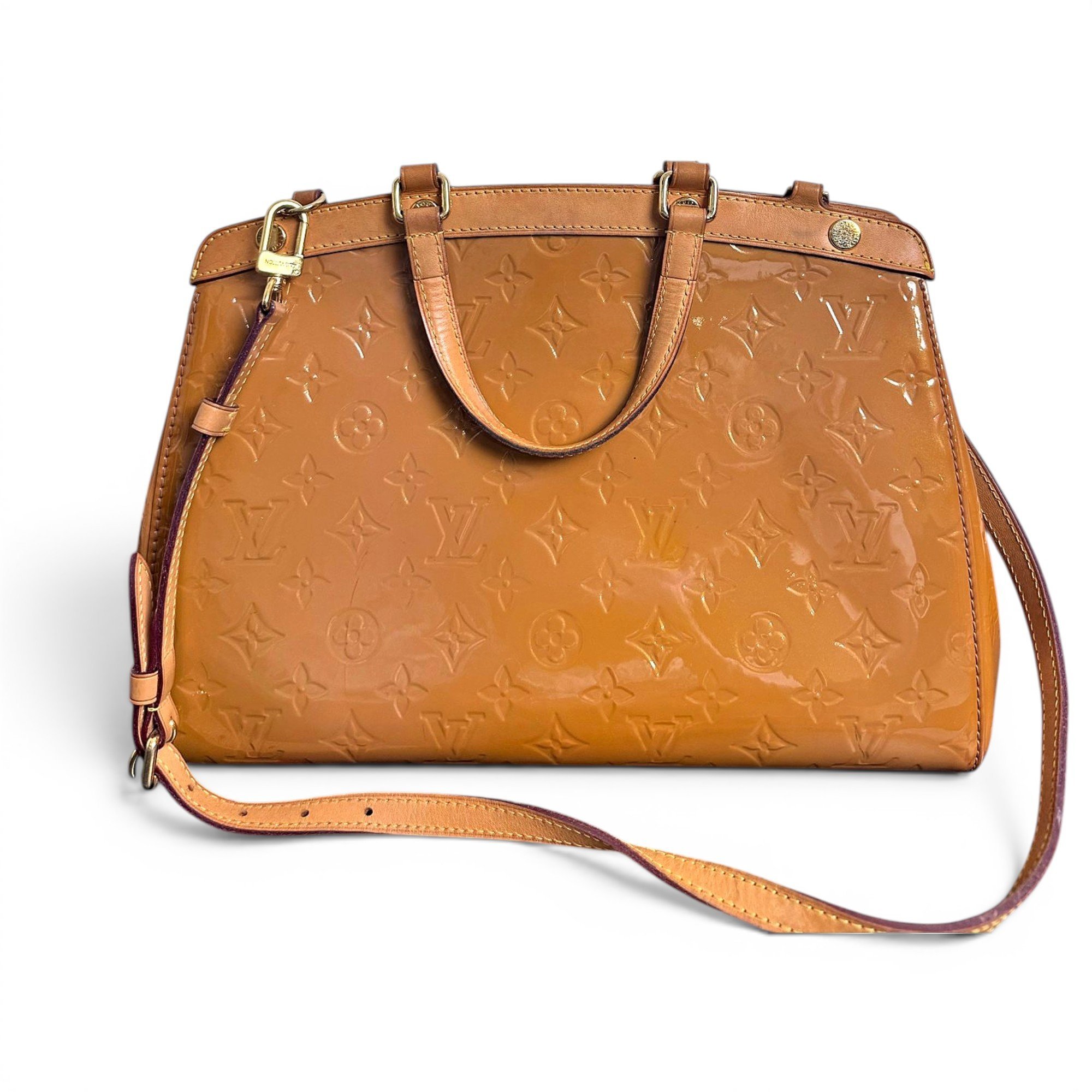 Bréa patent leather handbag