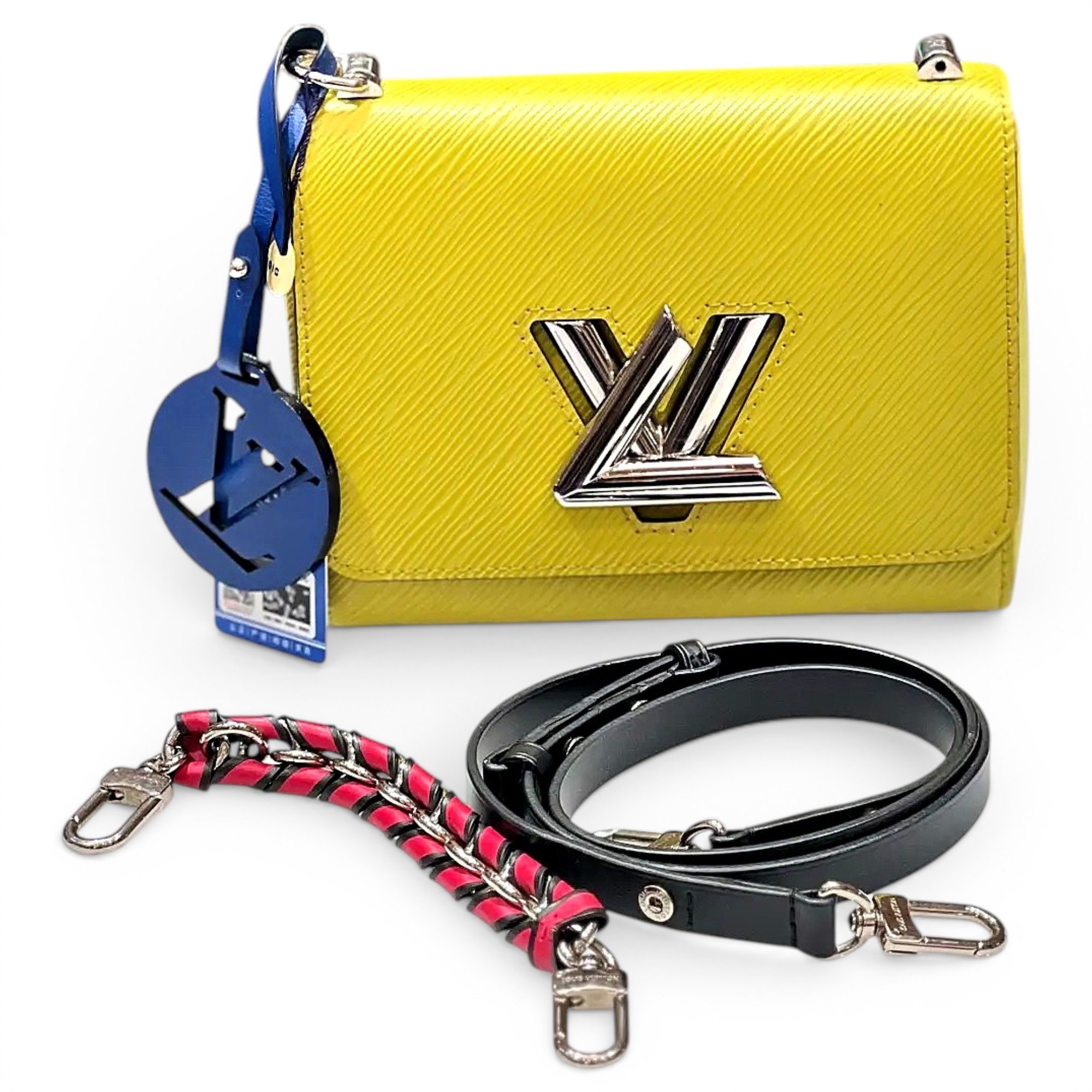 Twist leather handbag