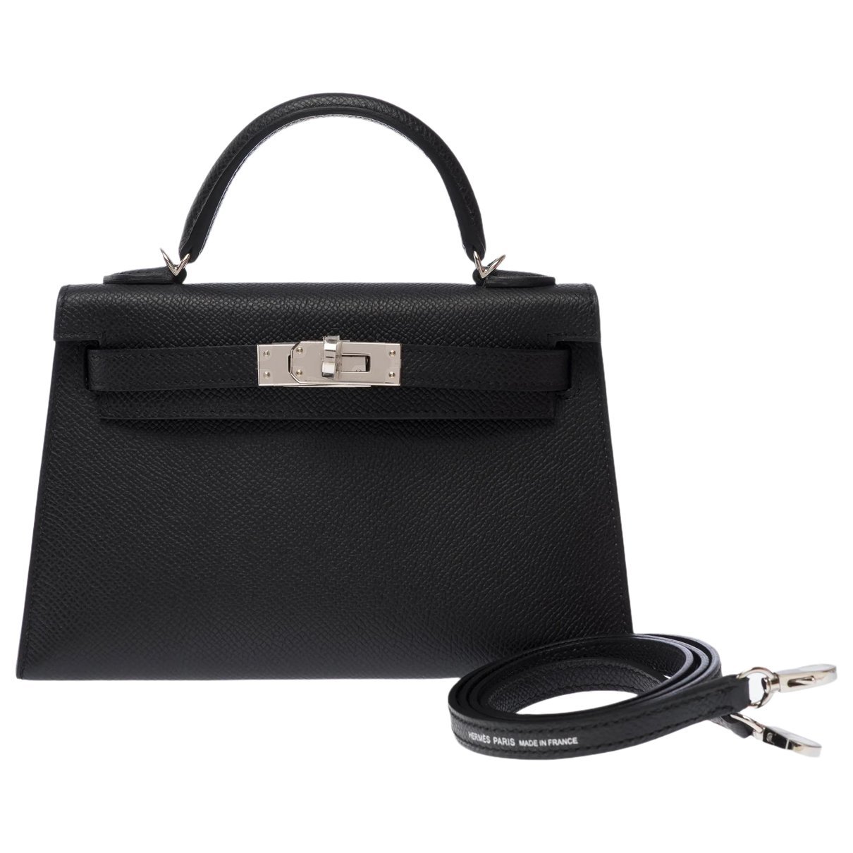 Hermes Kelly Handbag Black Epsom Leather 2026
