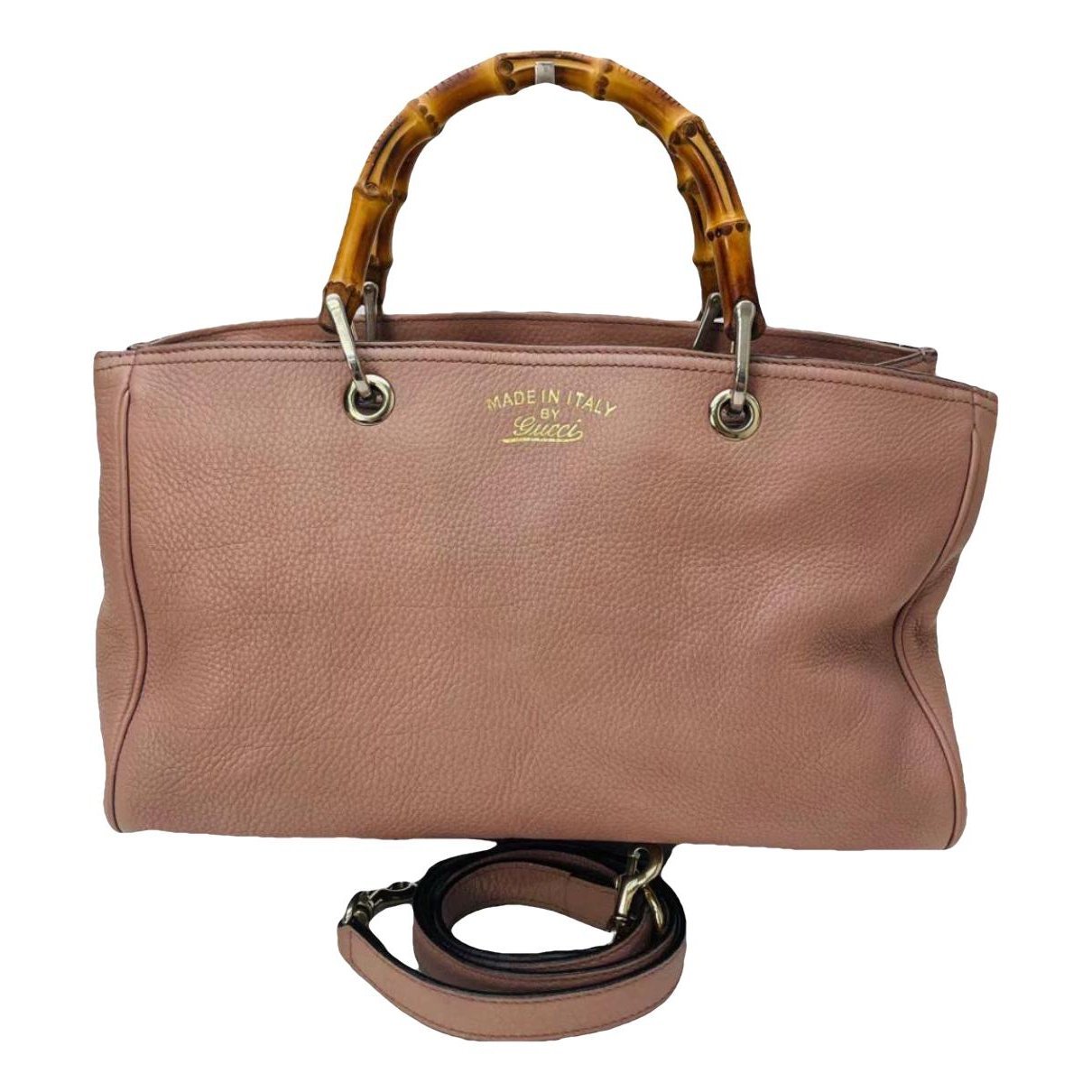 Bamboo Shopper leather tote