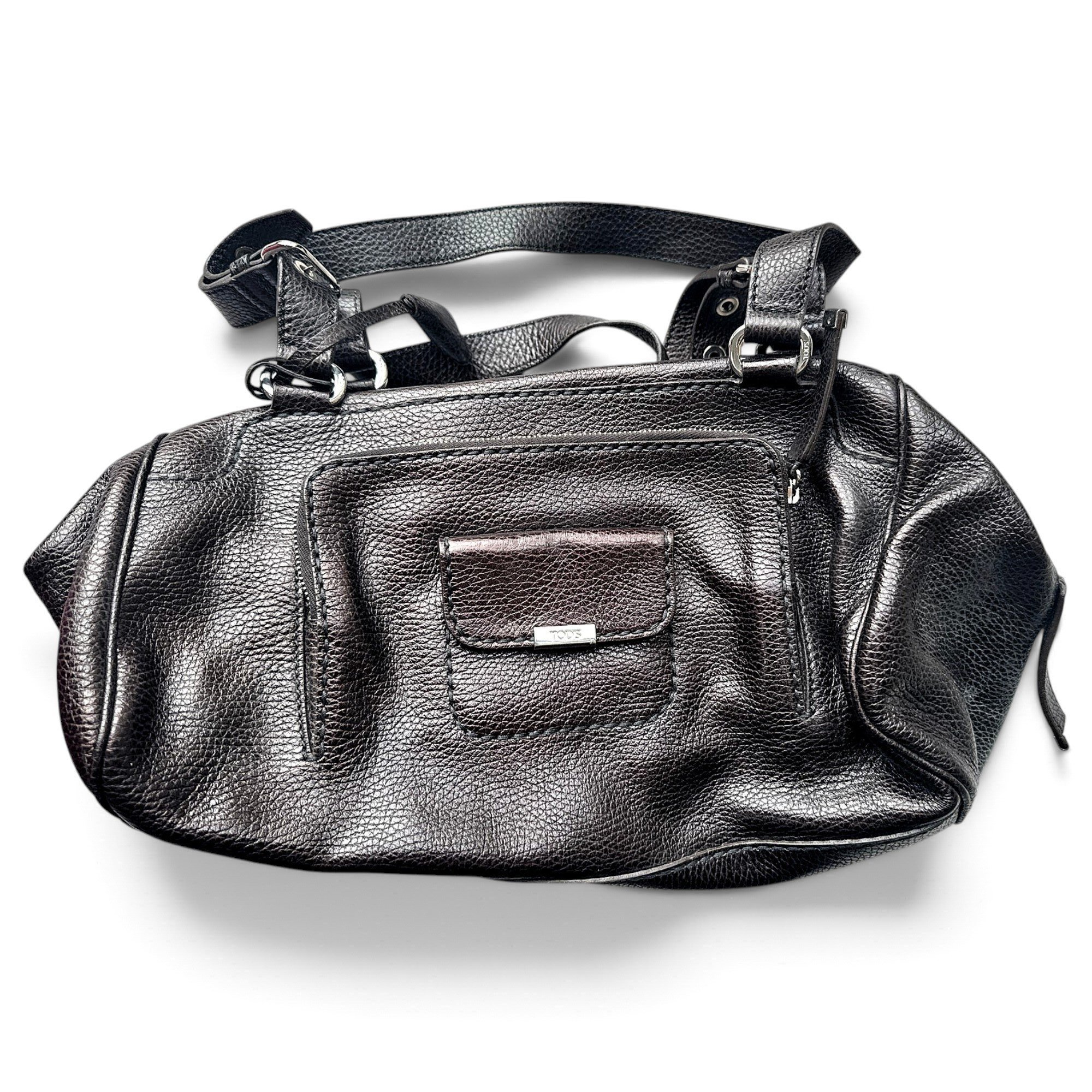 Leather bowling bag