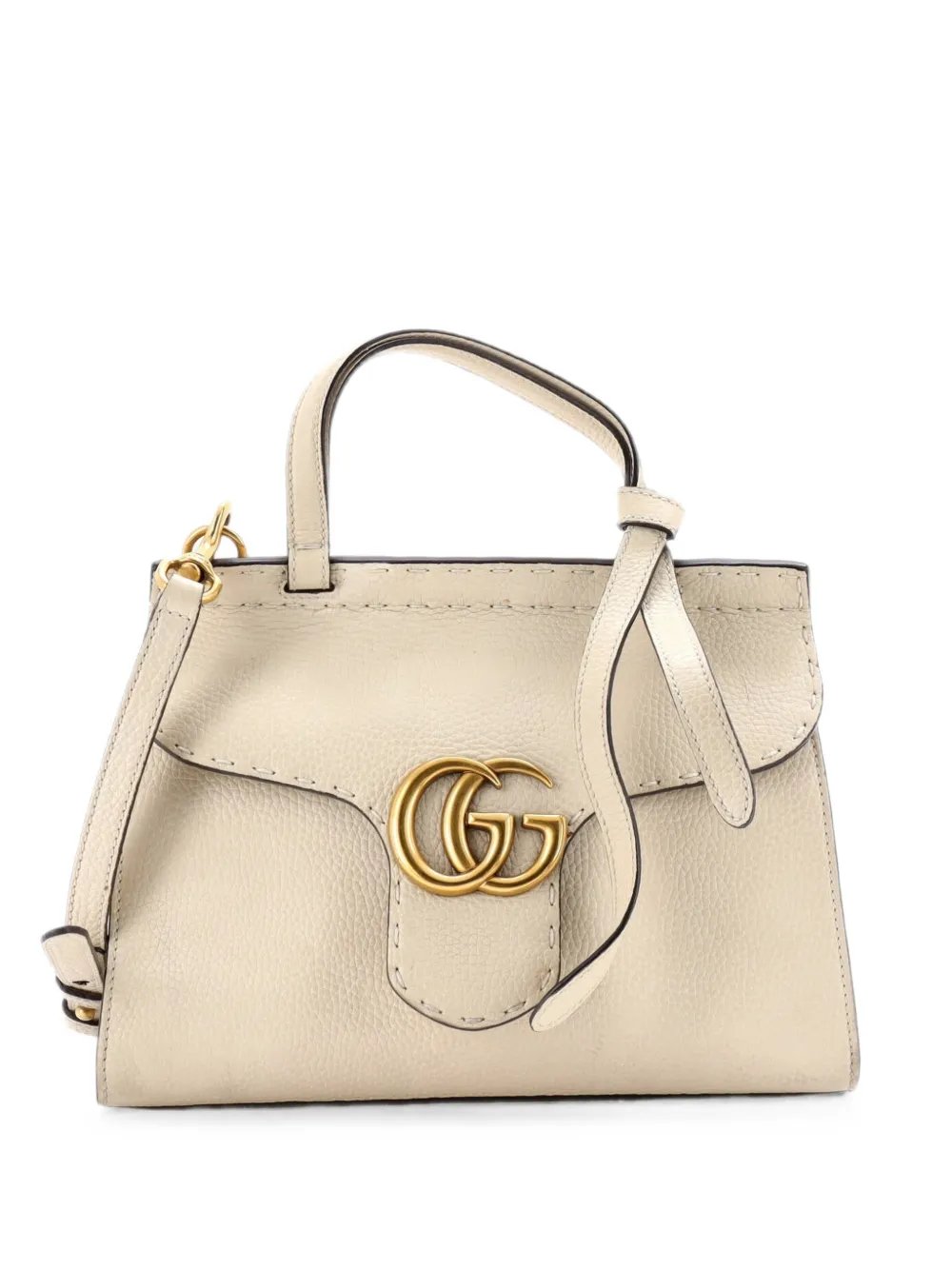 GG Marmont Top Handle Bag Leather Mini satchel