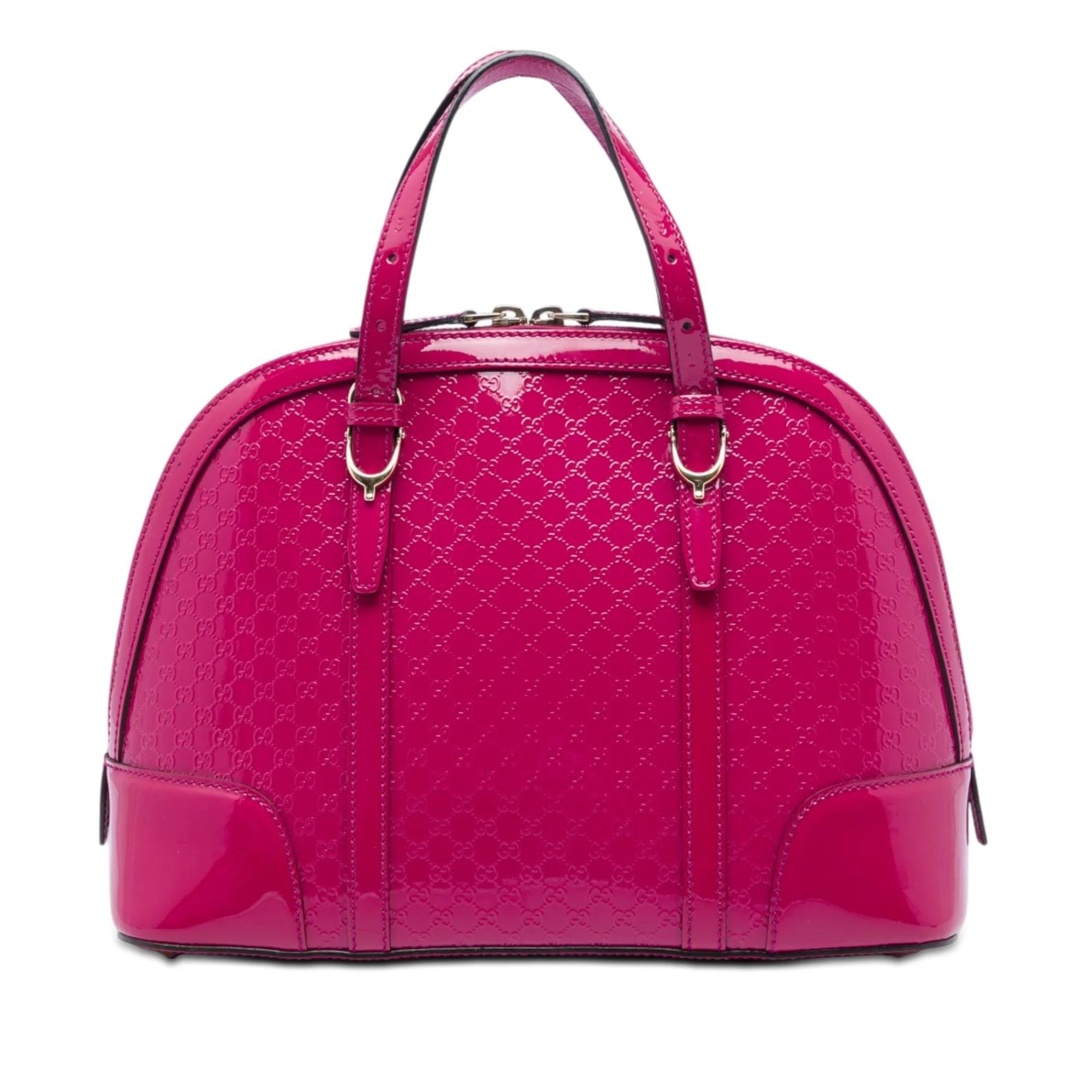 Dôme patent leather handbag