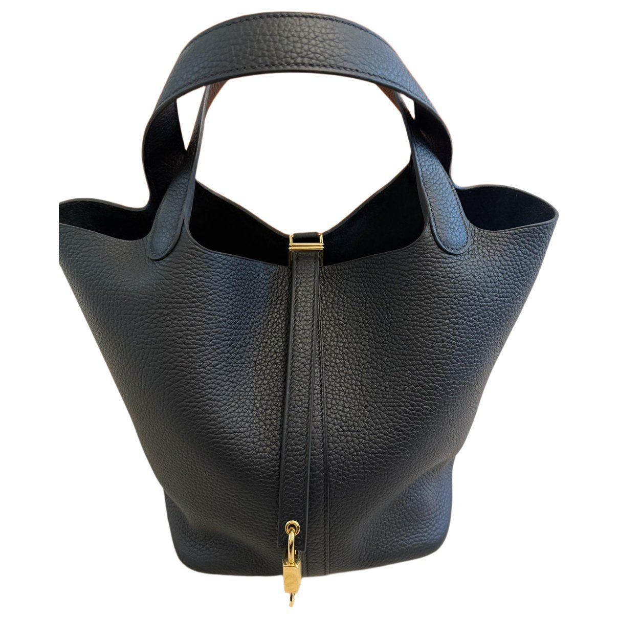 Picotin leather tote